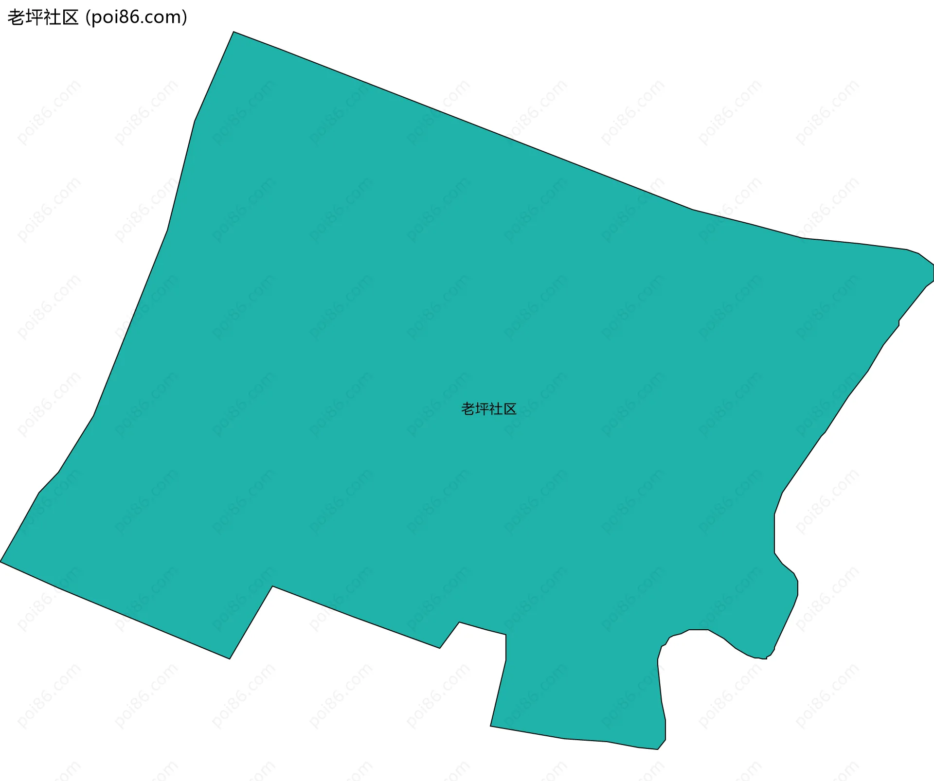 老坪社区边界地图