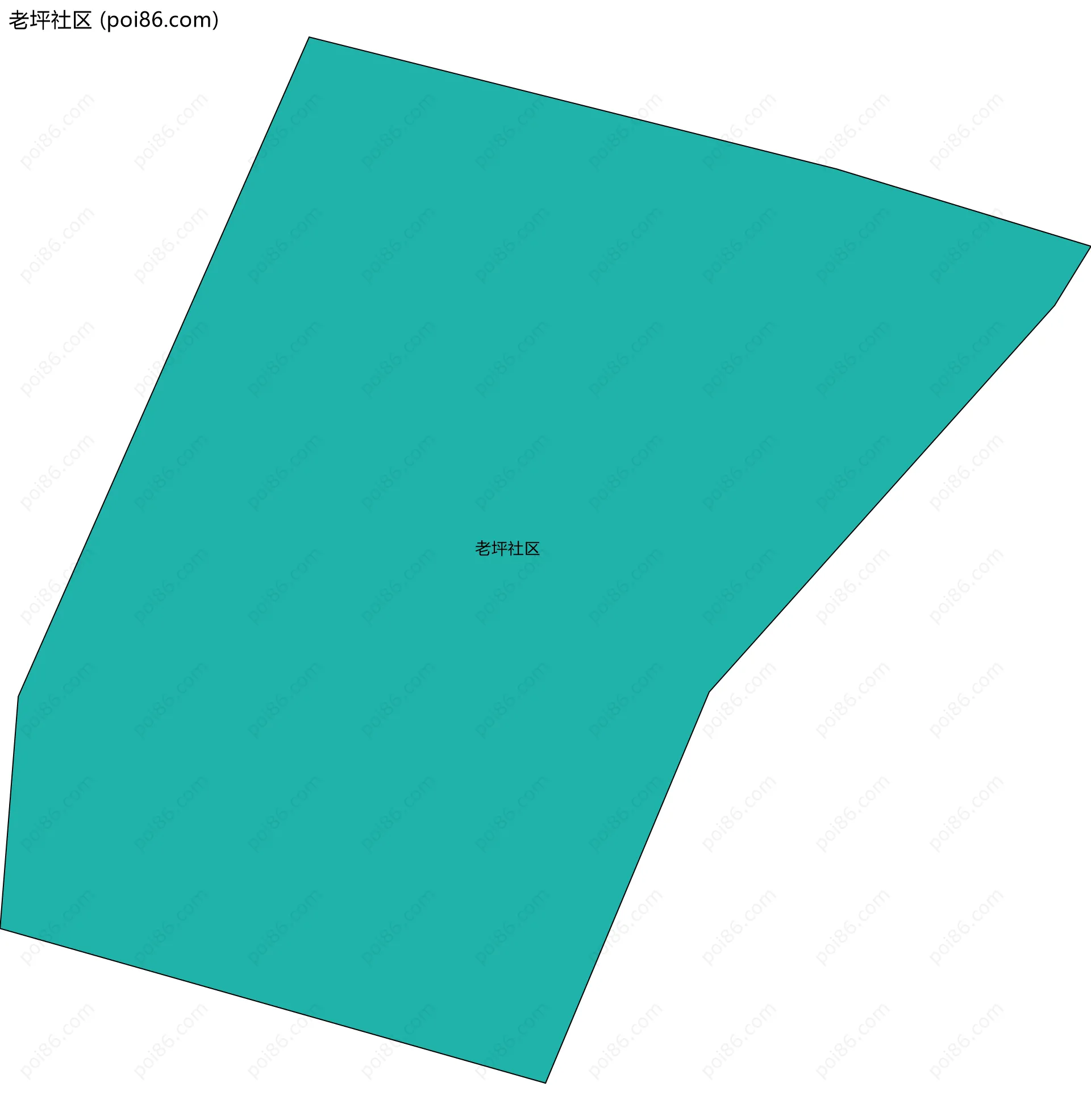 老坪社区边界地图