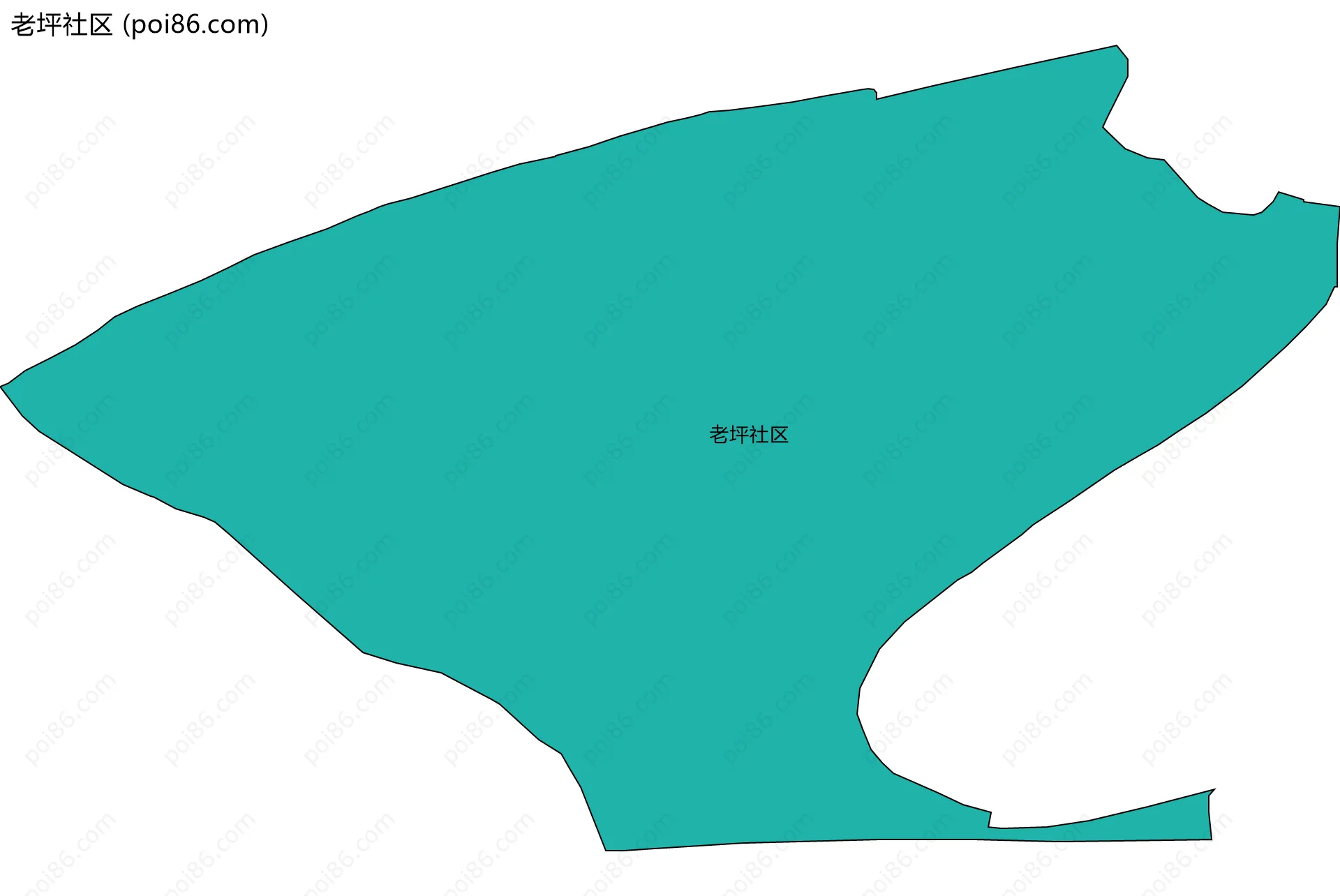 老坪社区边界地图