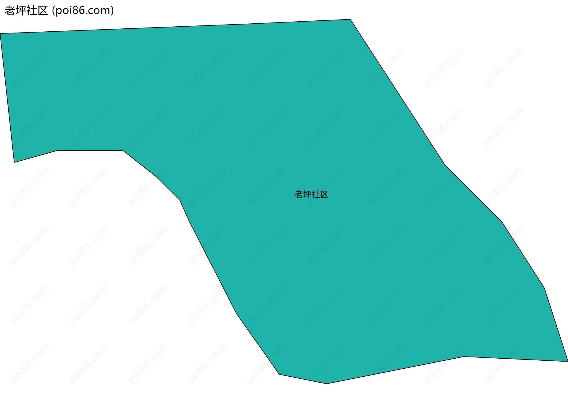老坪社区边界地图