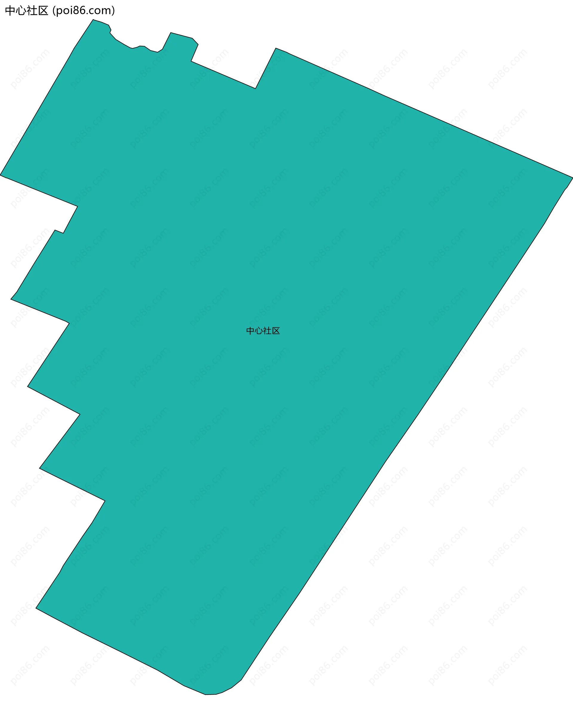 中心社区边界地图