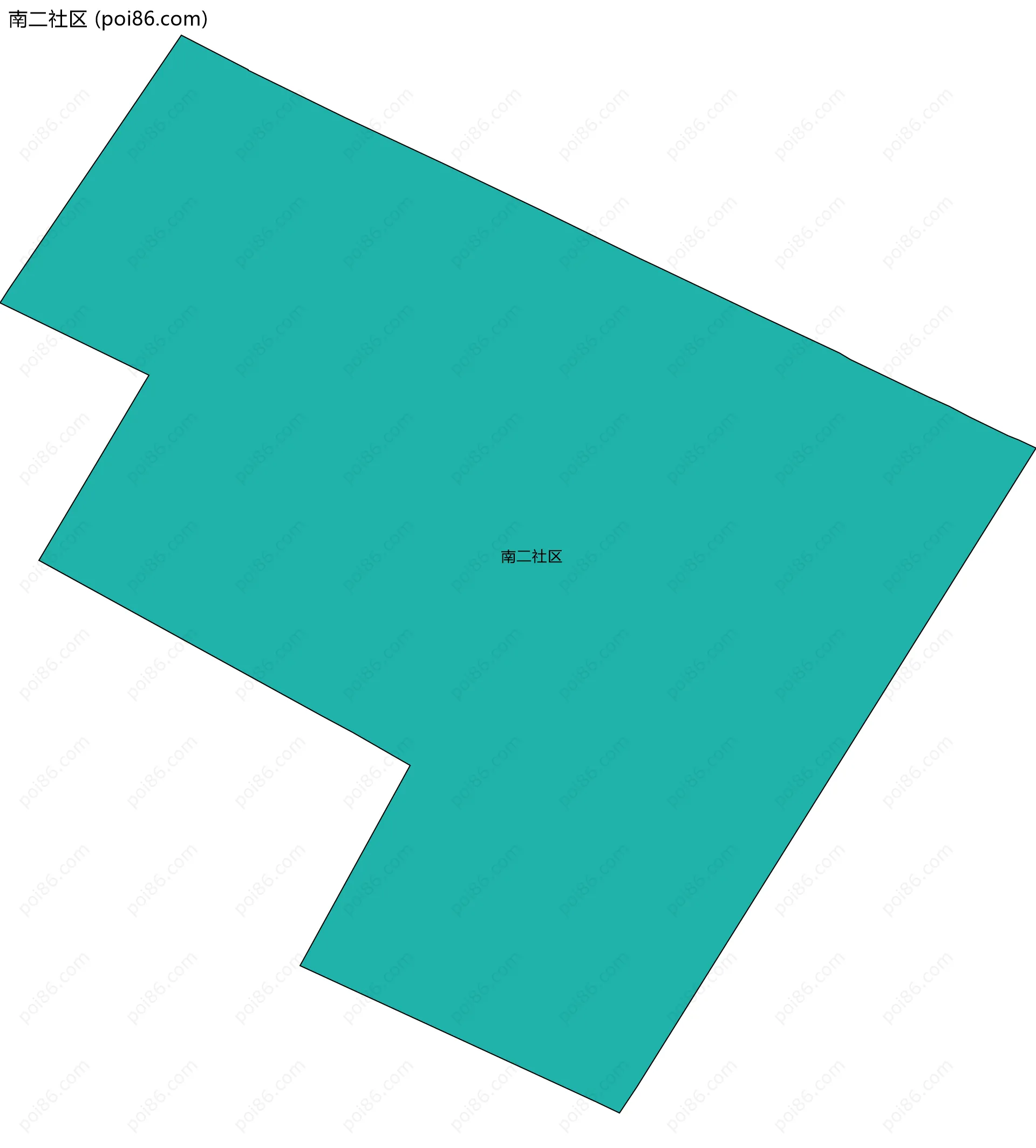 南二社区边界地图