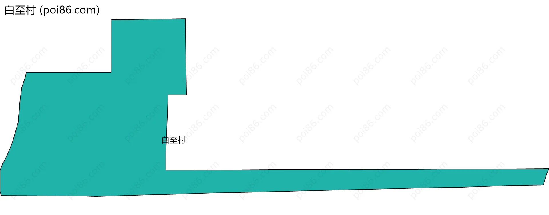 白至村边界地图
