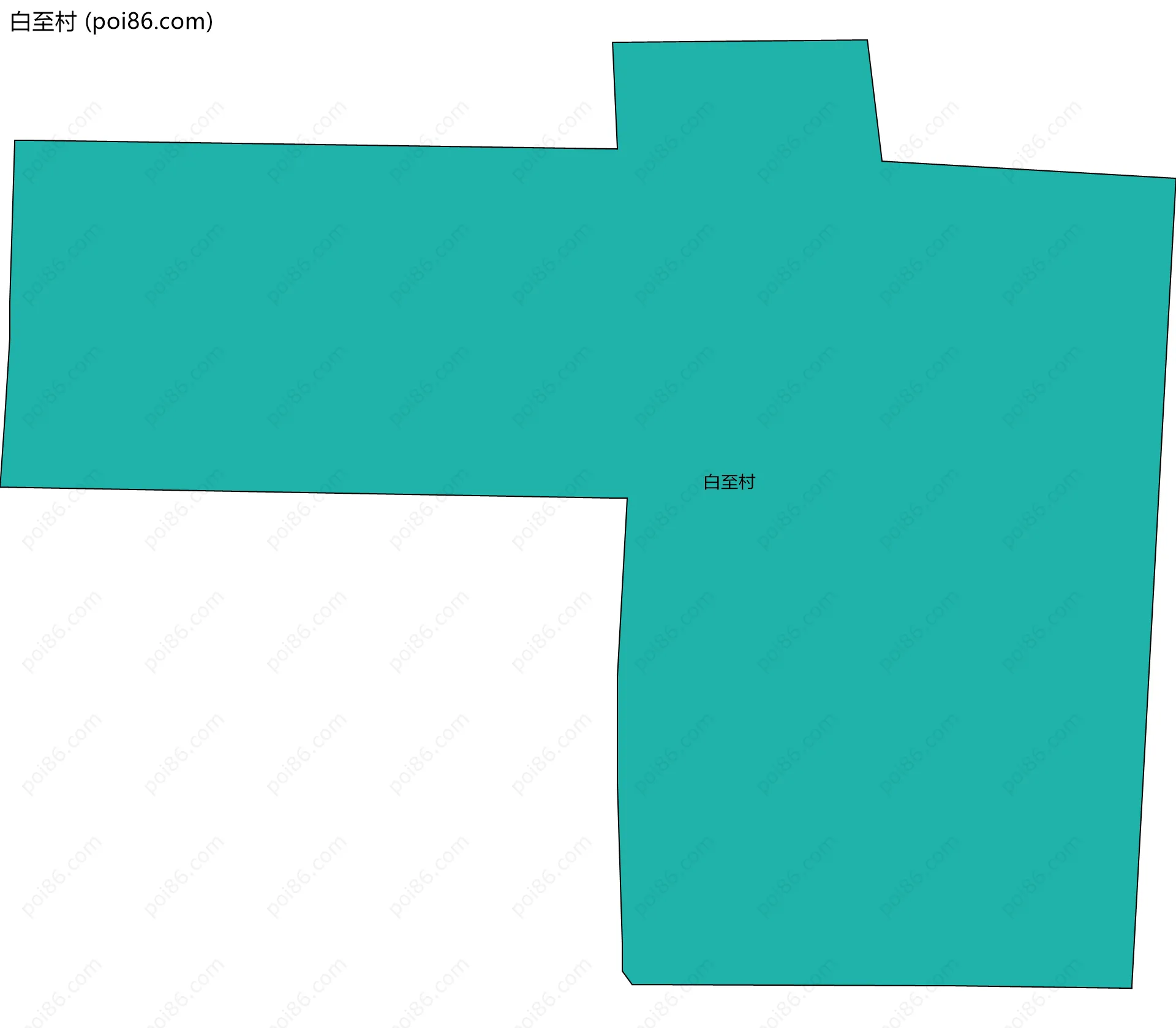 白至村边界地图