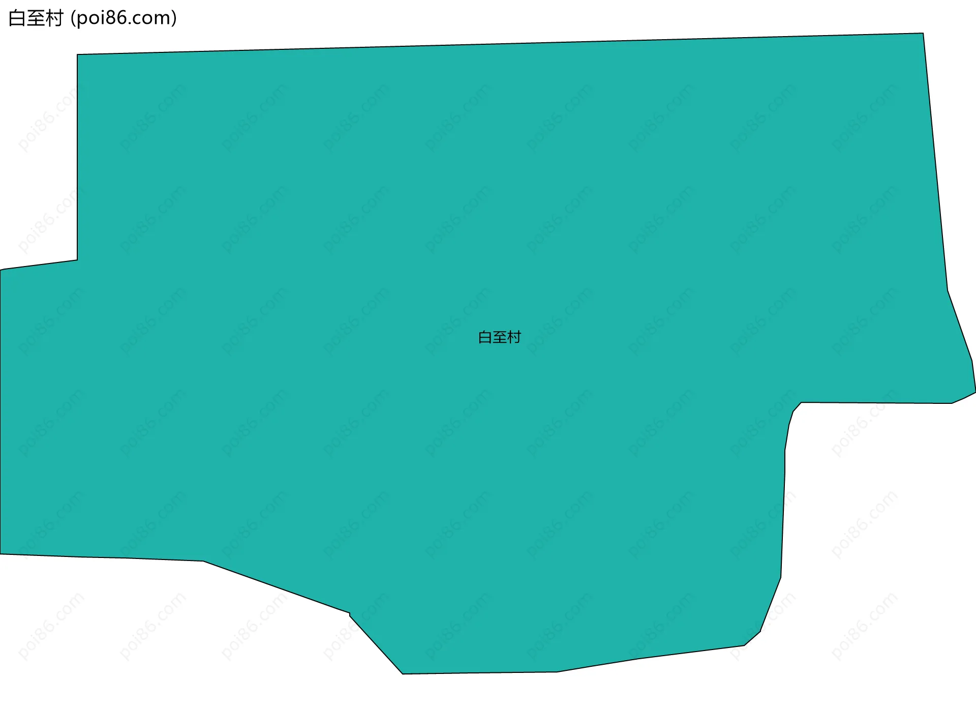白至村边界地图