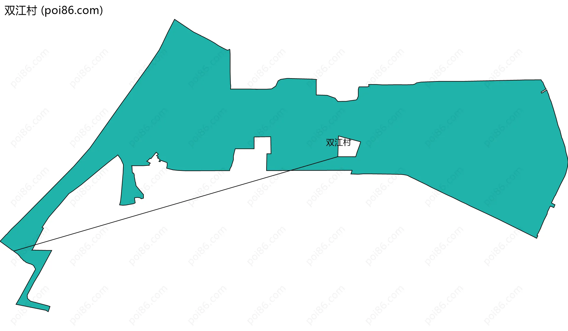 双江村边界地图
