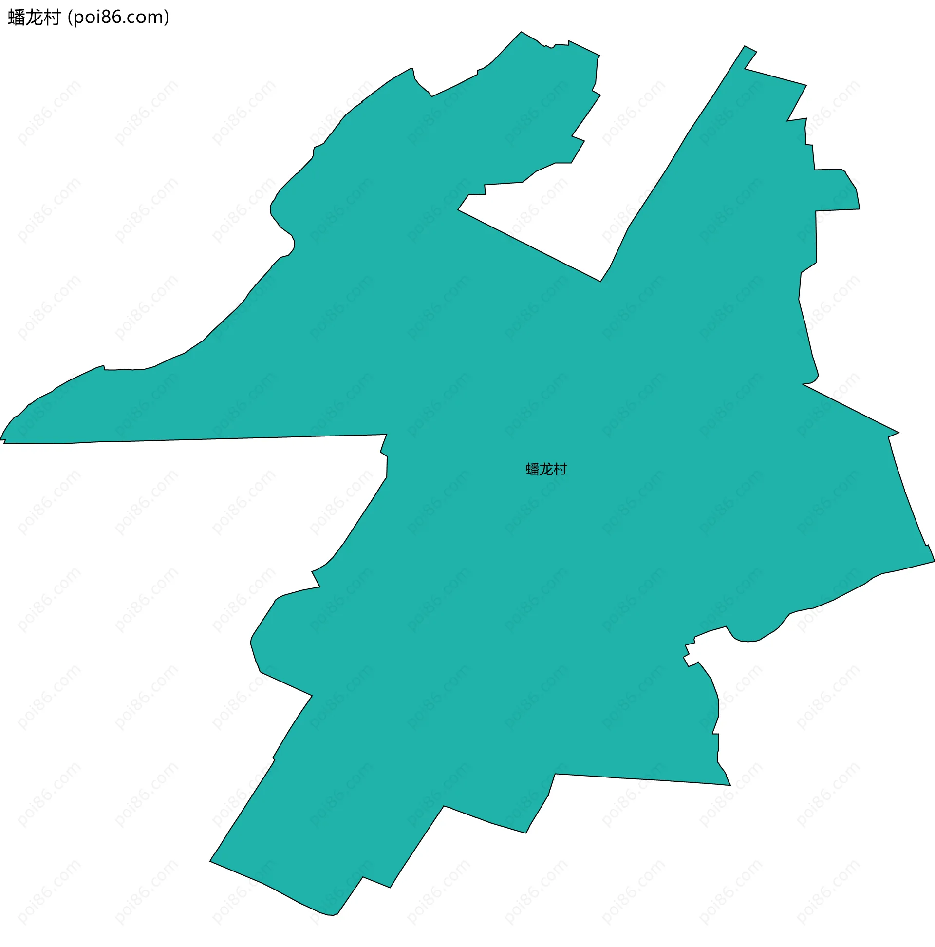 蟠龙村边界地图