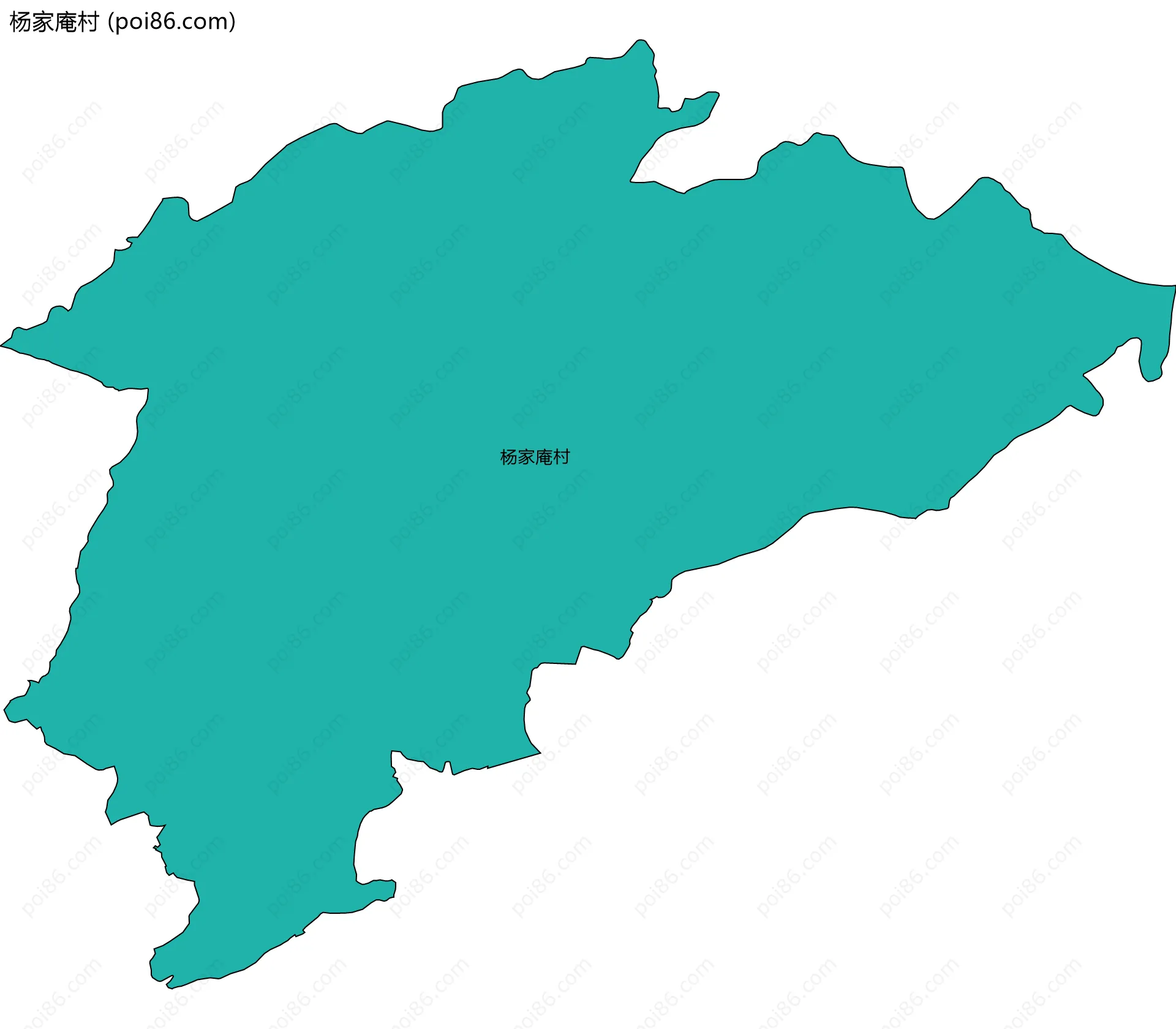 杨家庵村边界地图