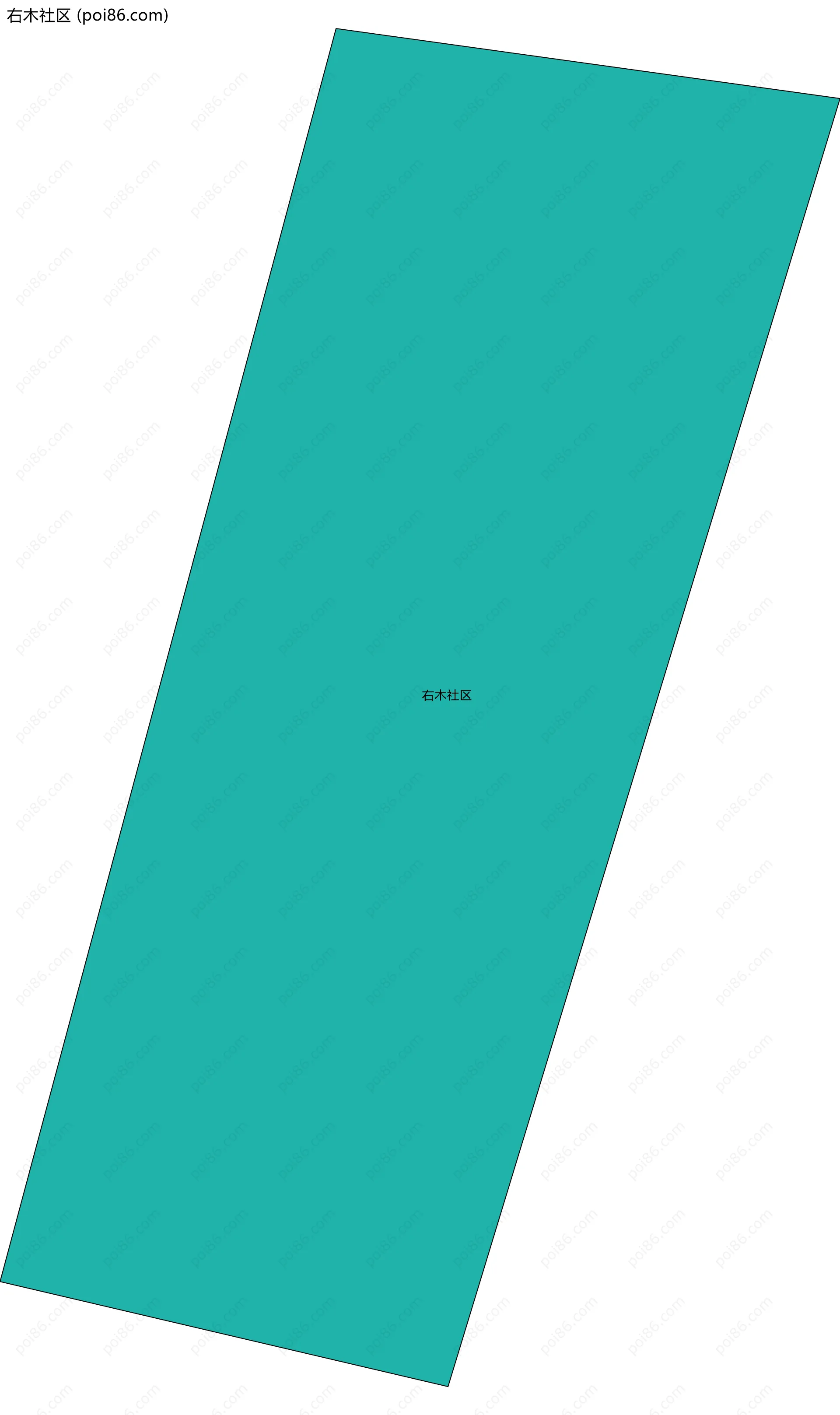 右木社区边界地图