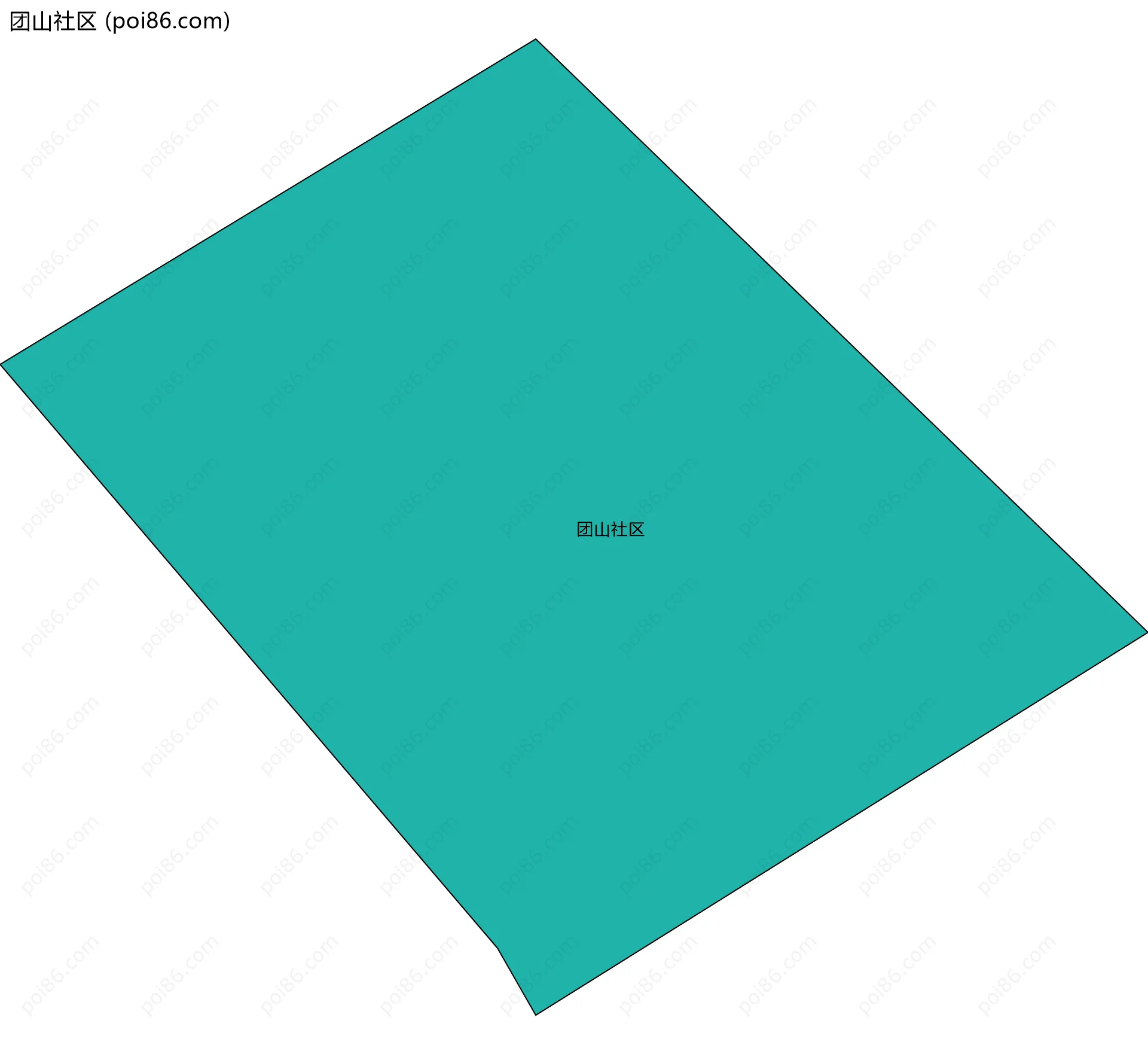团山社区边界地图