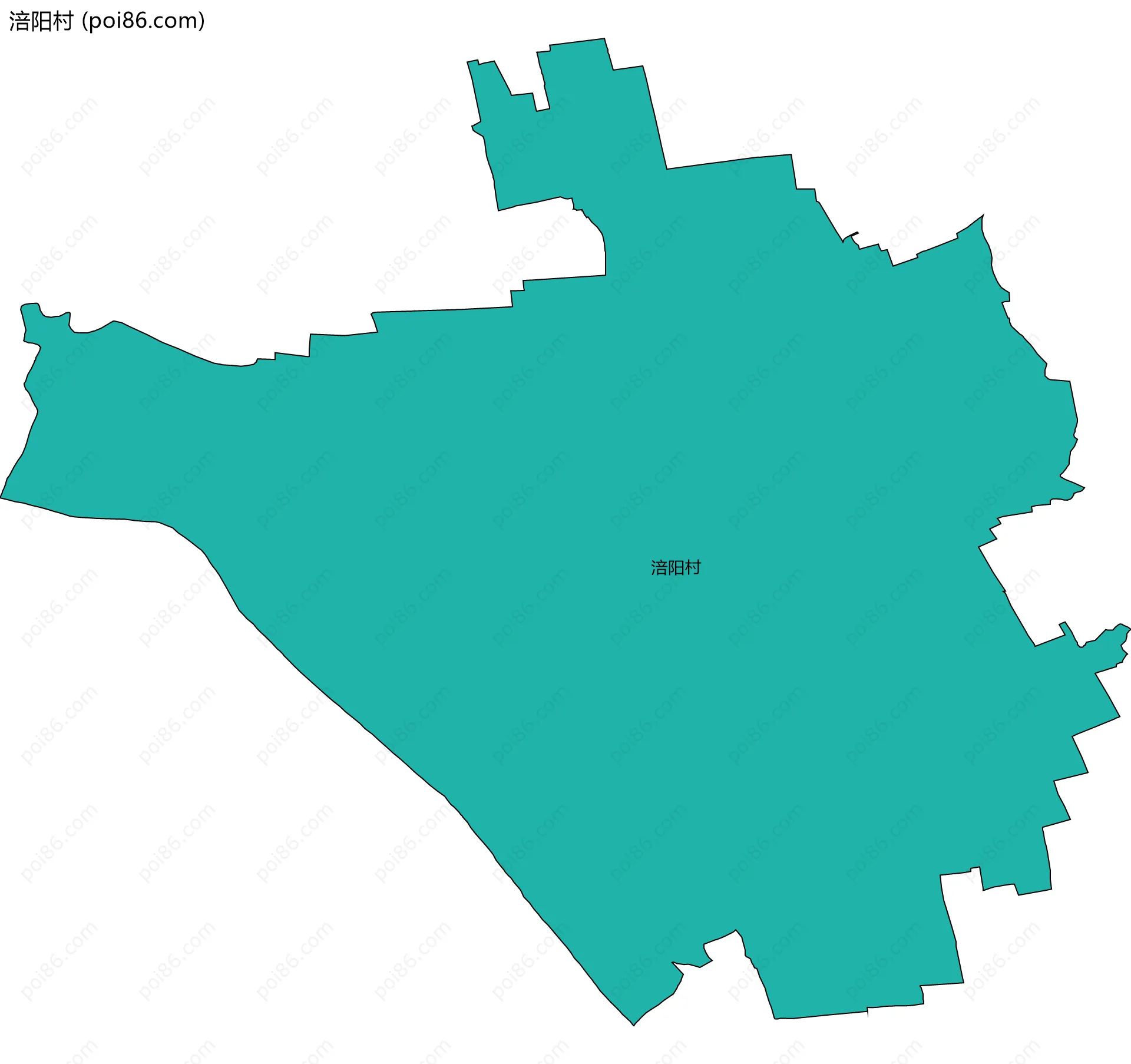 涪阳村边界地图