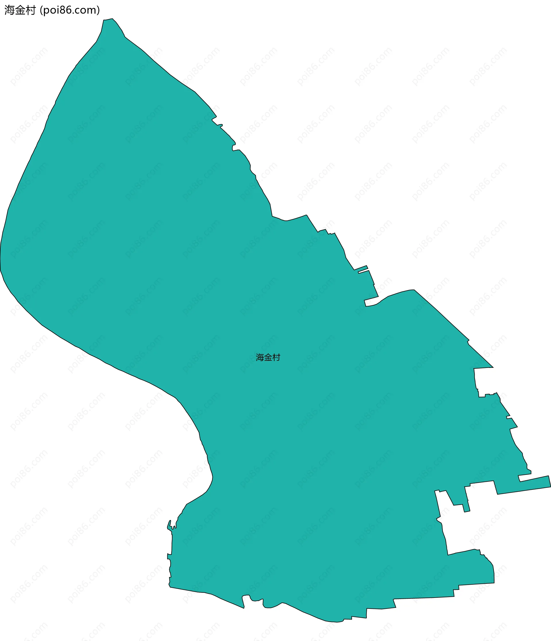 海金村边界地图
