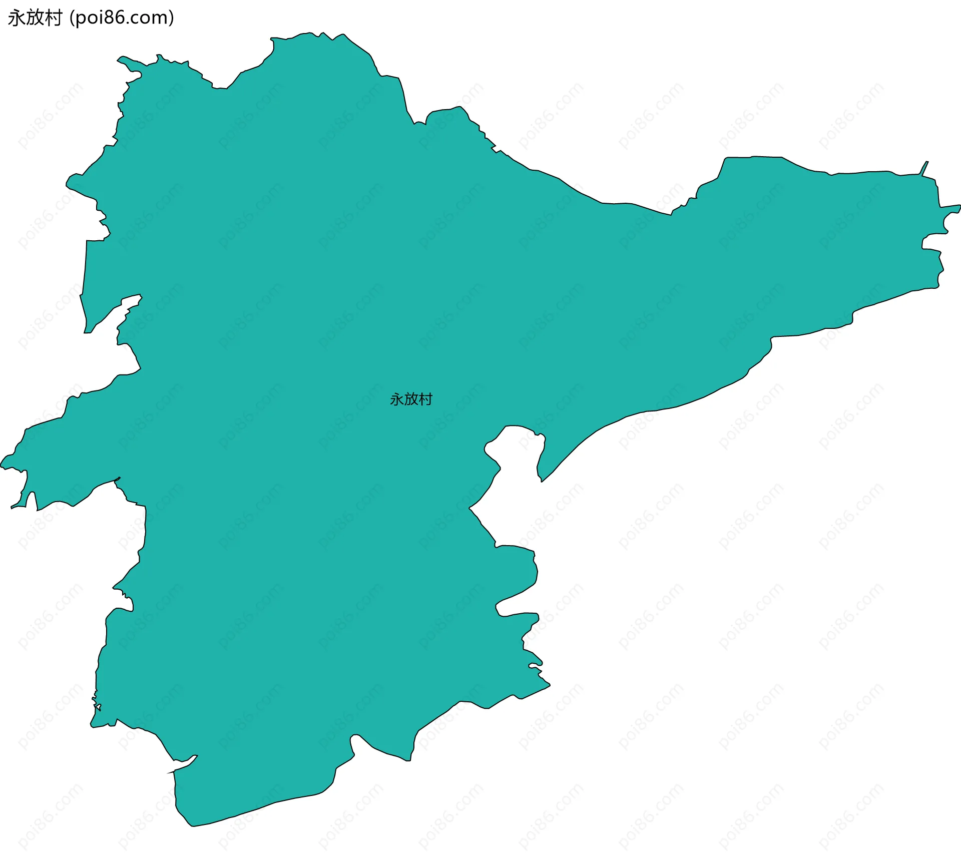 永放村边界地图