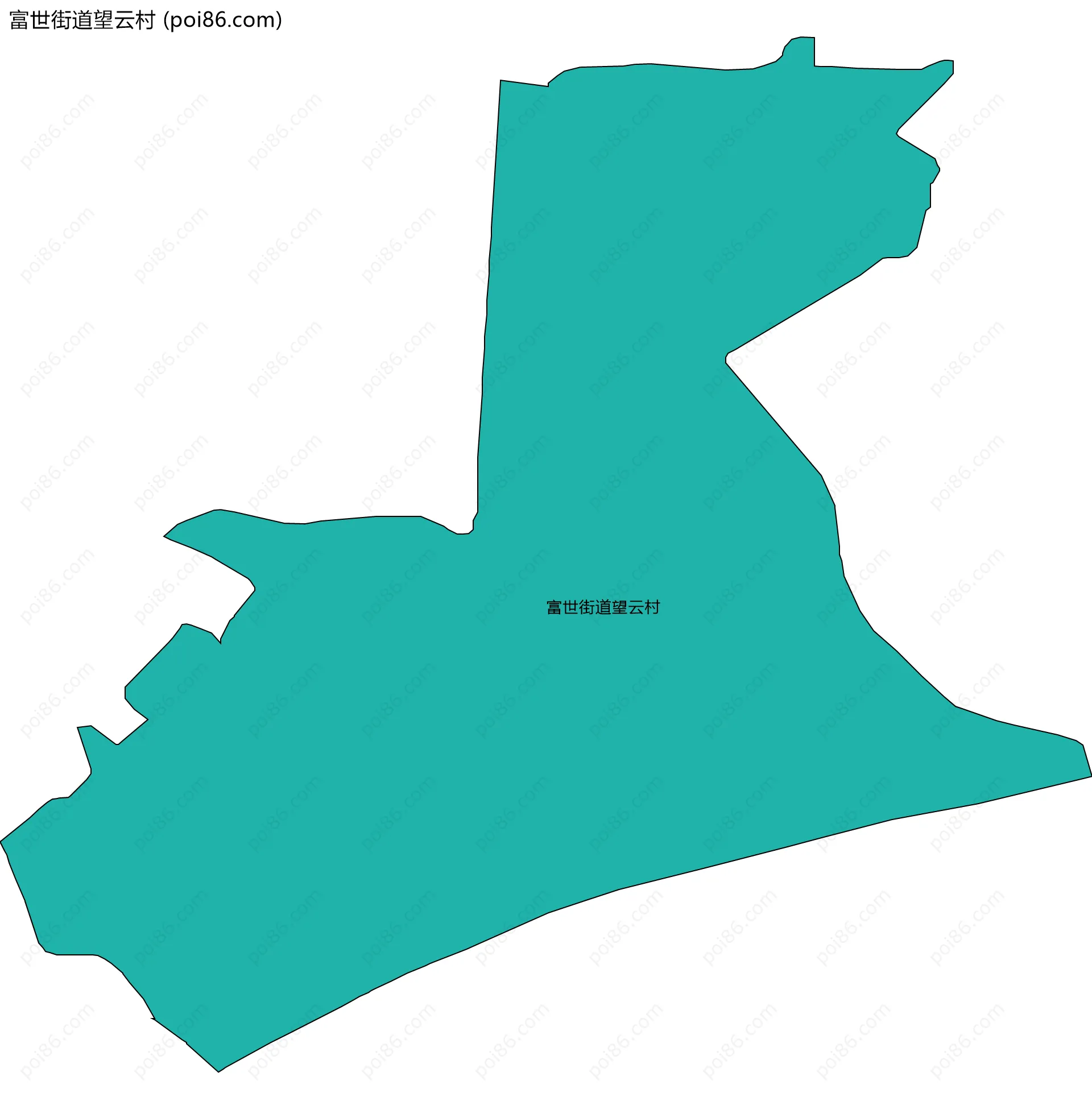 富世街道望云村边界地图