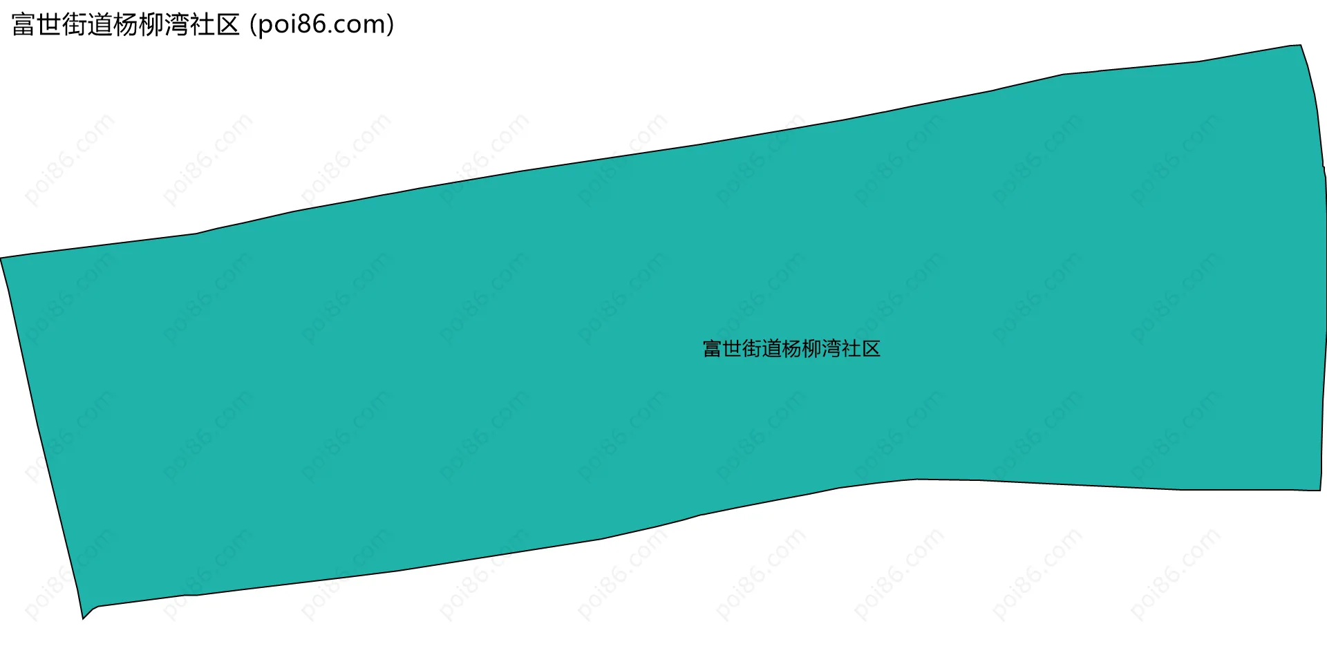 富世街道杨柳湾社区边界地图