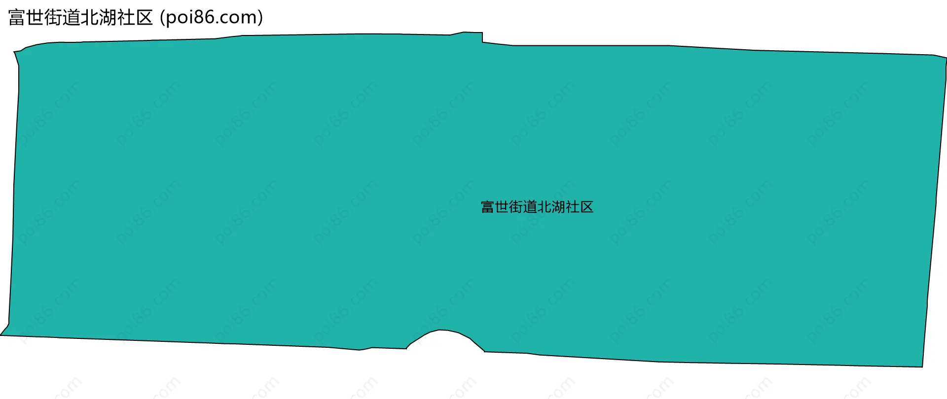 富世街道北湖社区边界地图