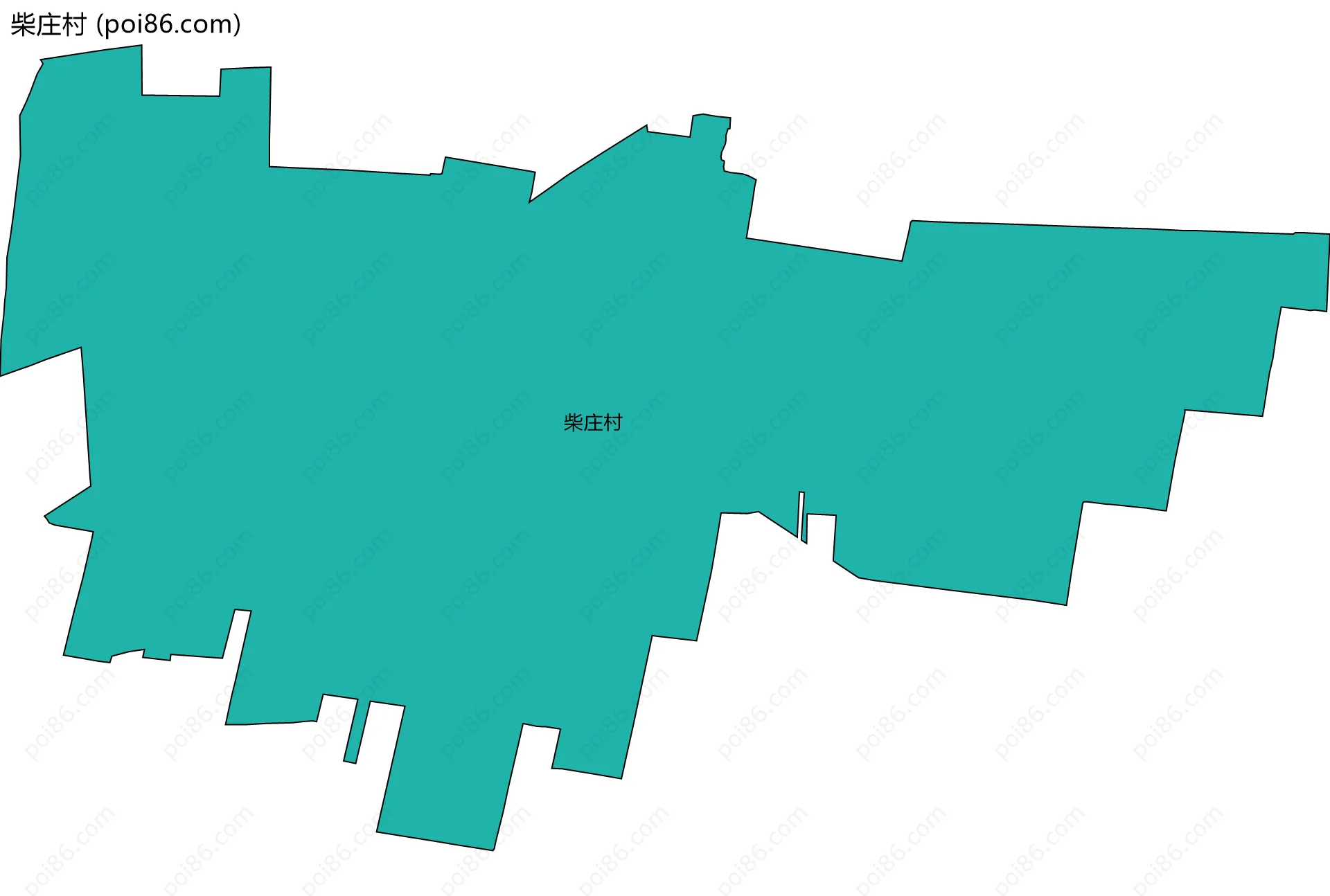 柴庄村边界地图