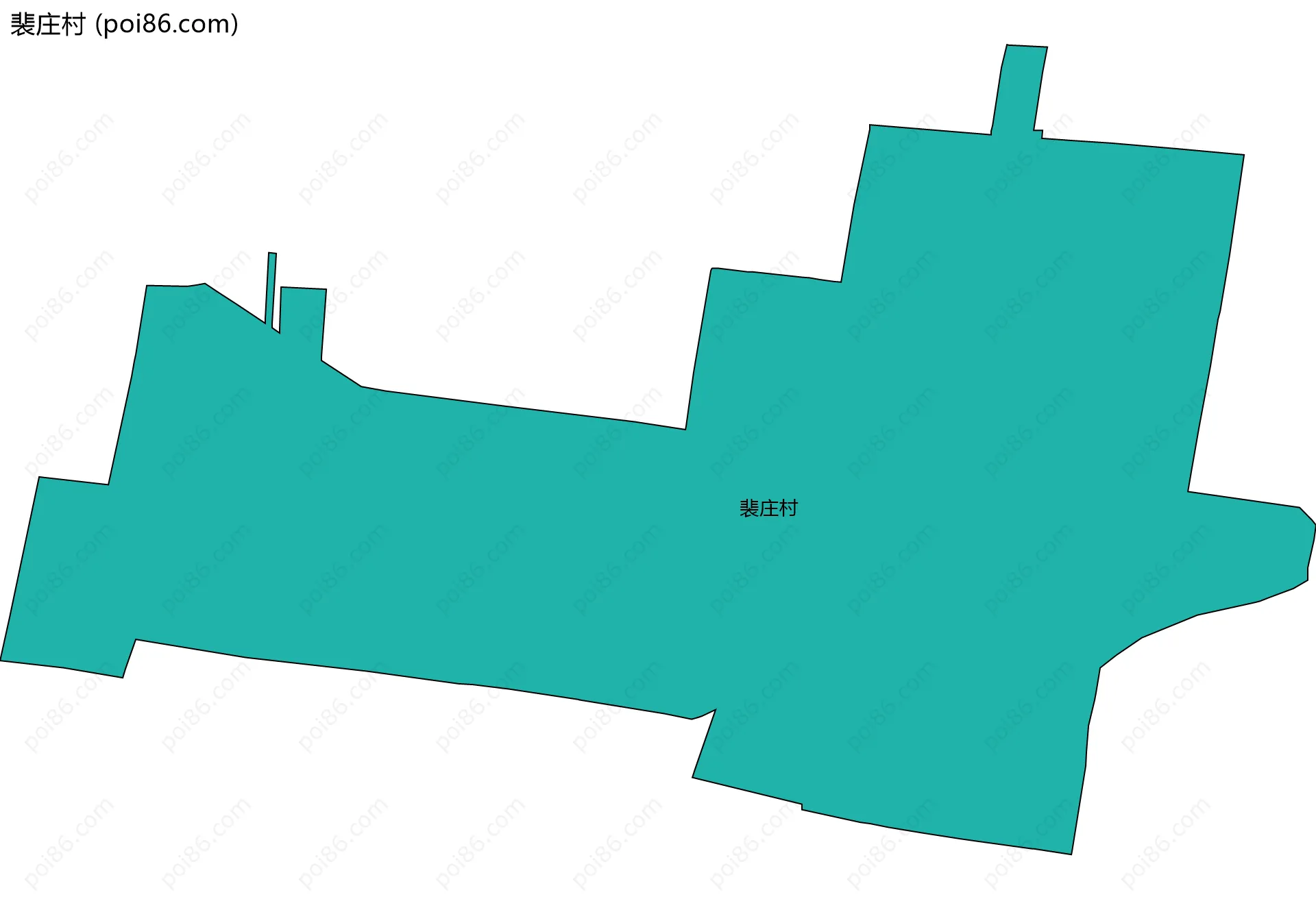 裴庄村边界地图