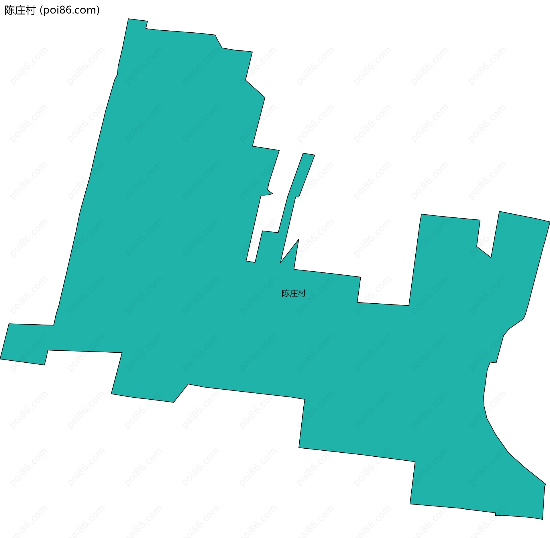 陈庄村边界地图