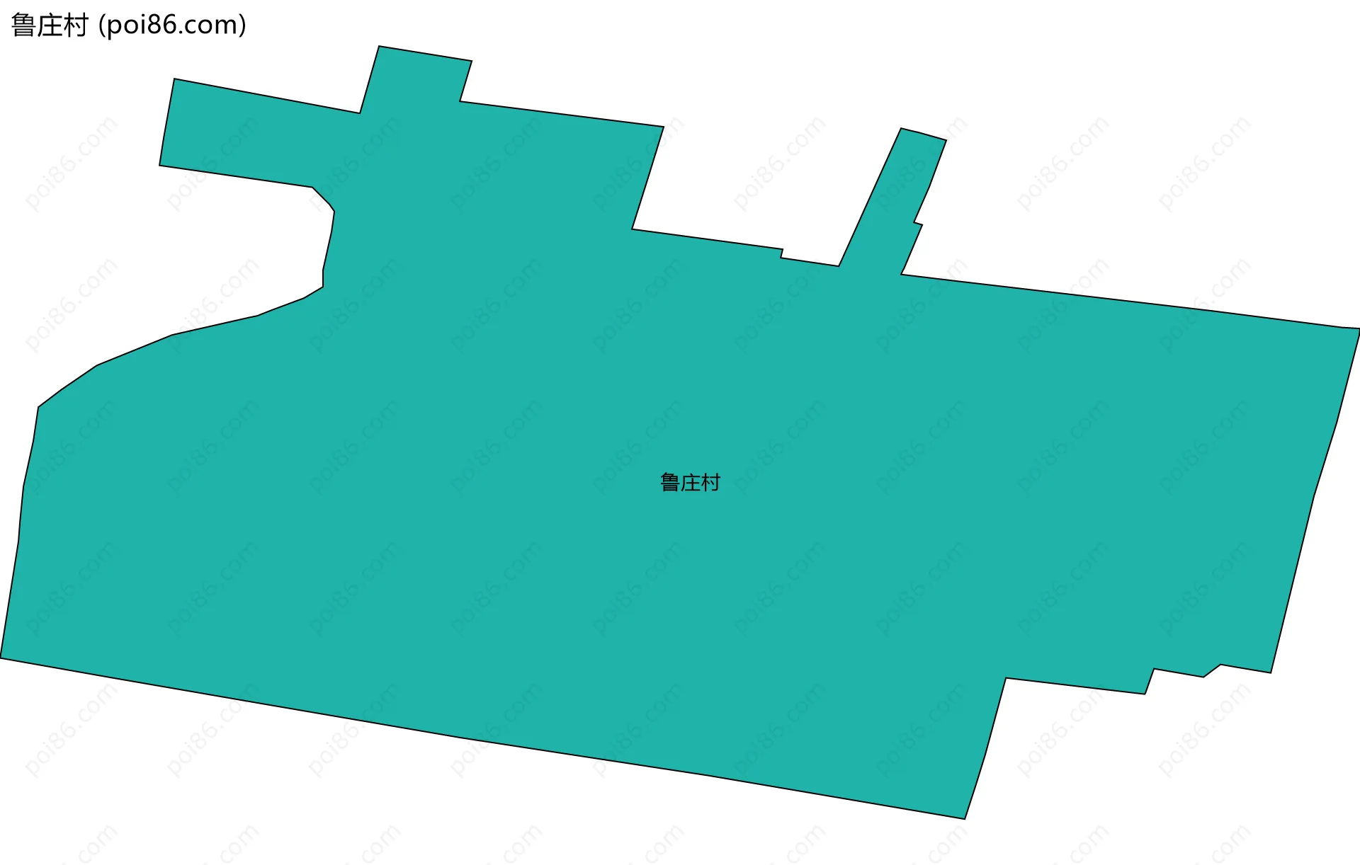 鲁庄村边界地图