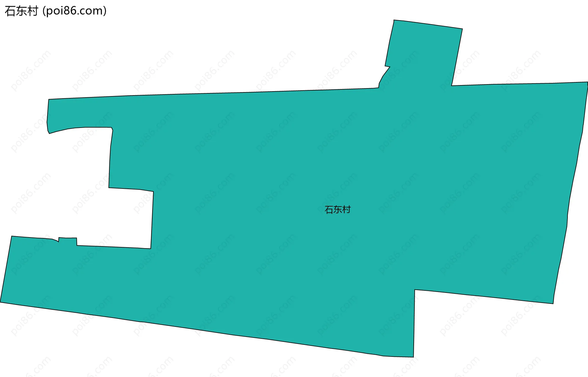 石东村边界地图