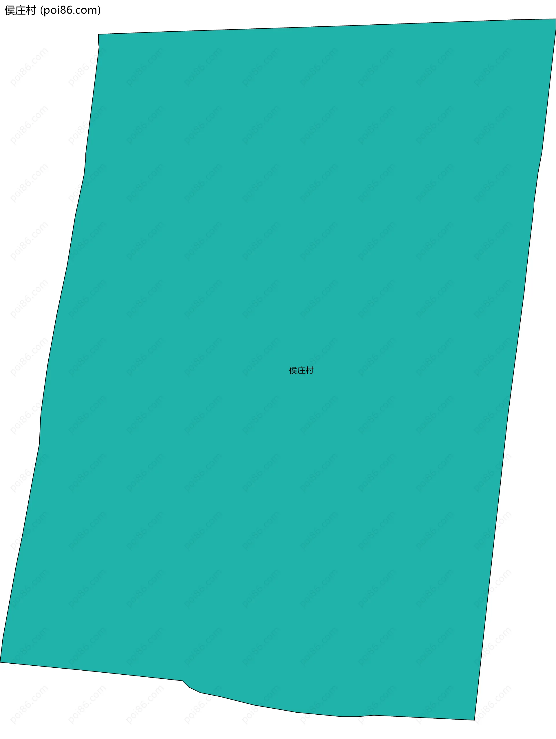 侯庄村边界地图