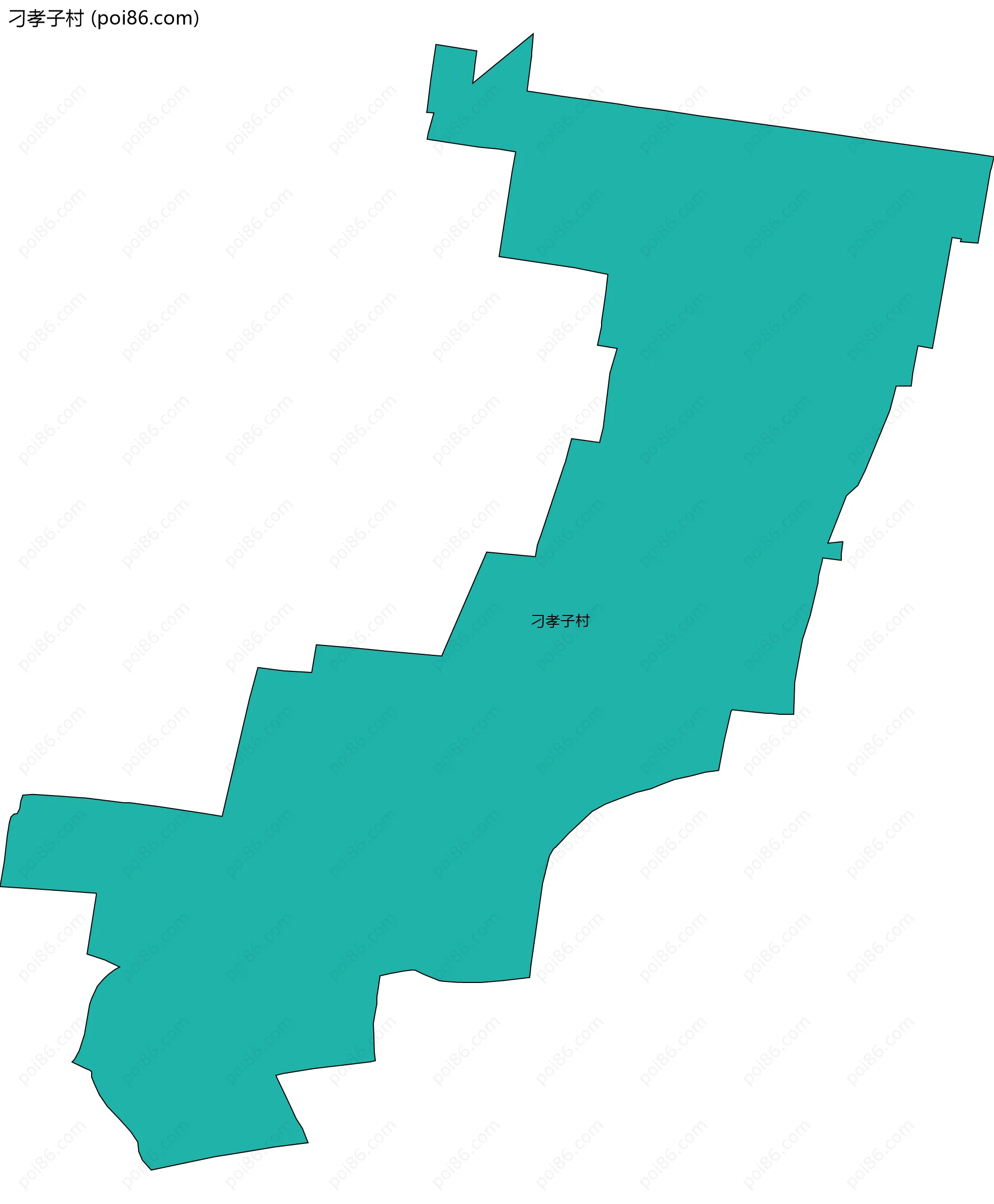 刁孝子村边界地图