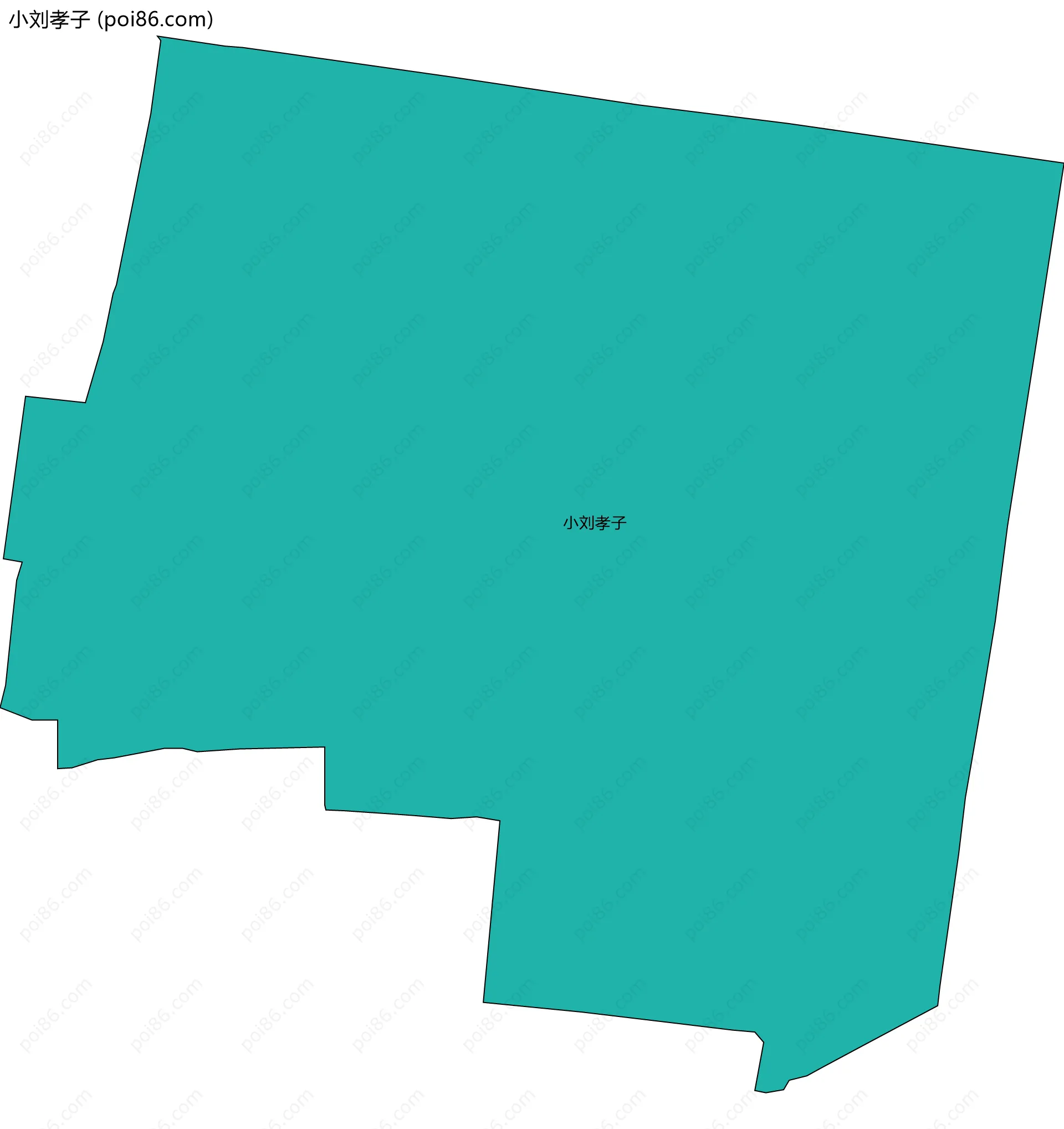 小刘孝子边界地图