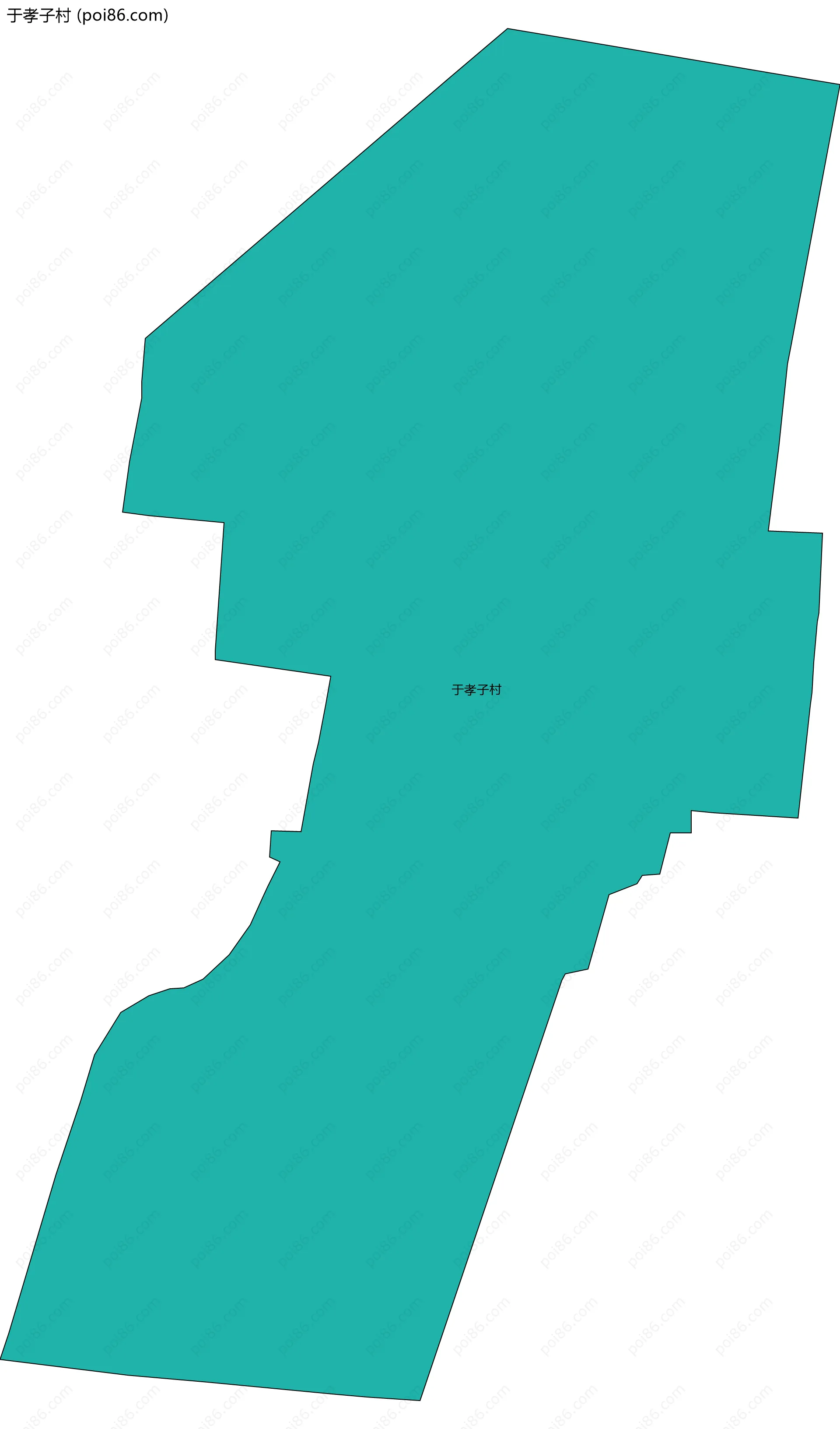 于孝子村边界地图