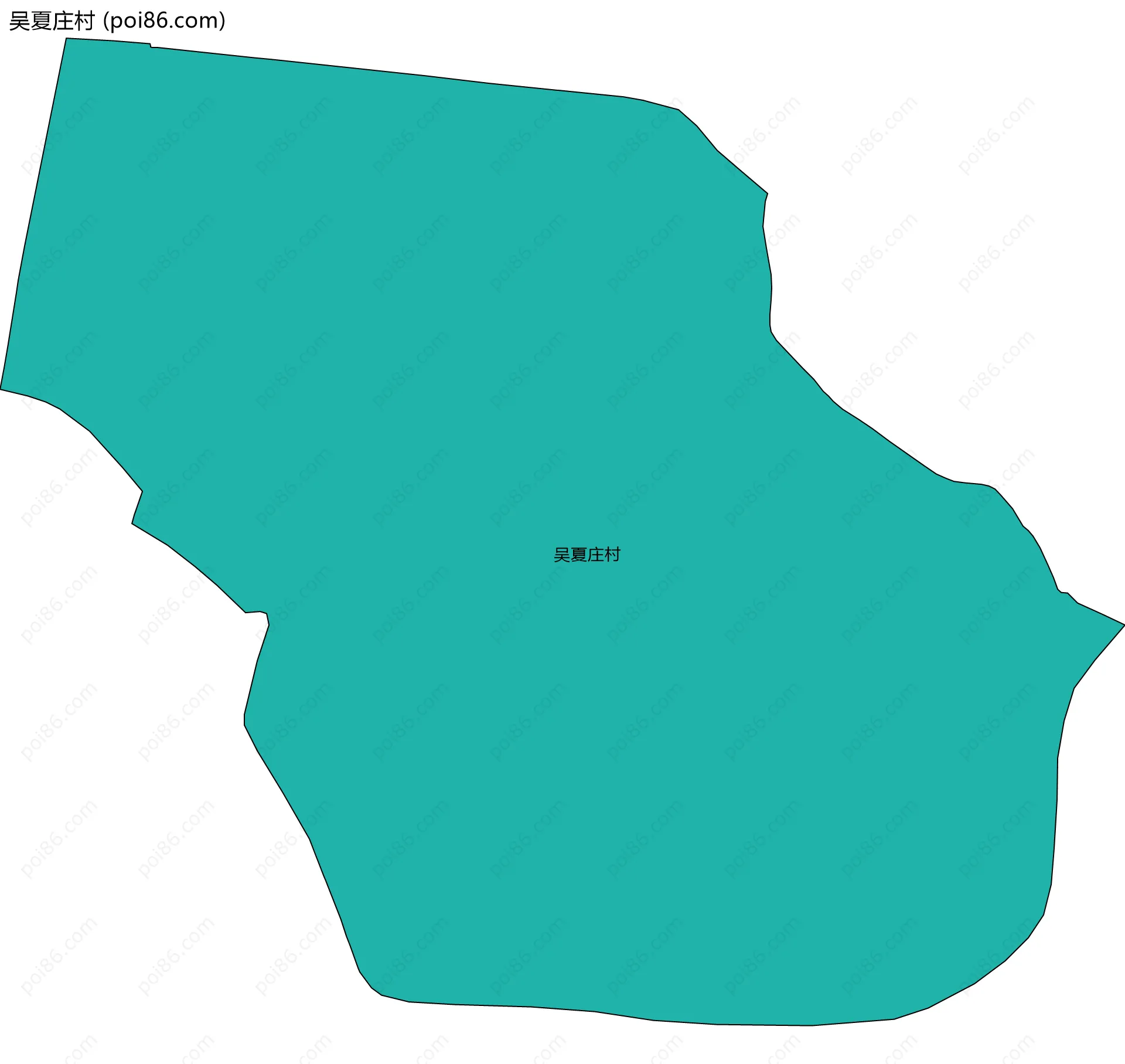 吴夏庄村边界地图