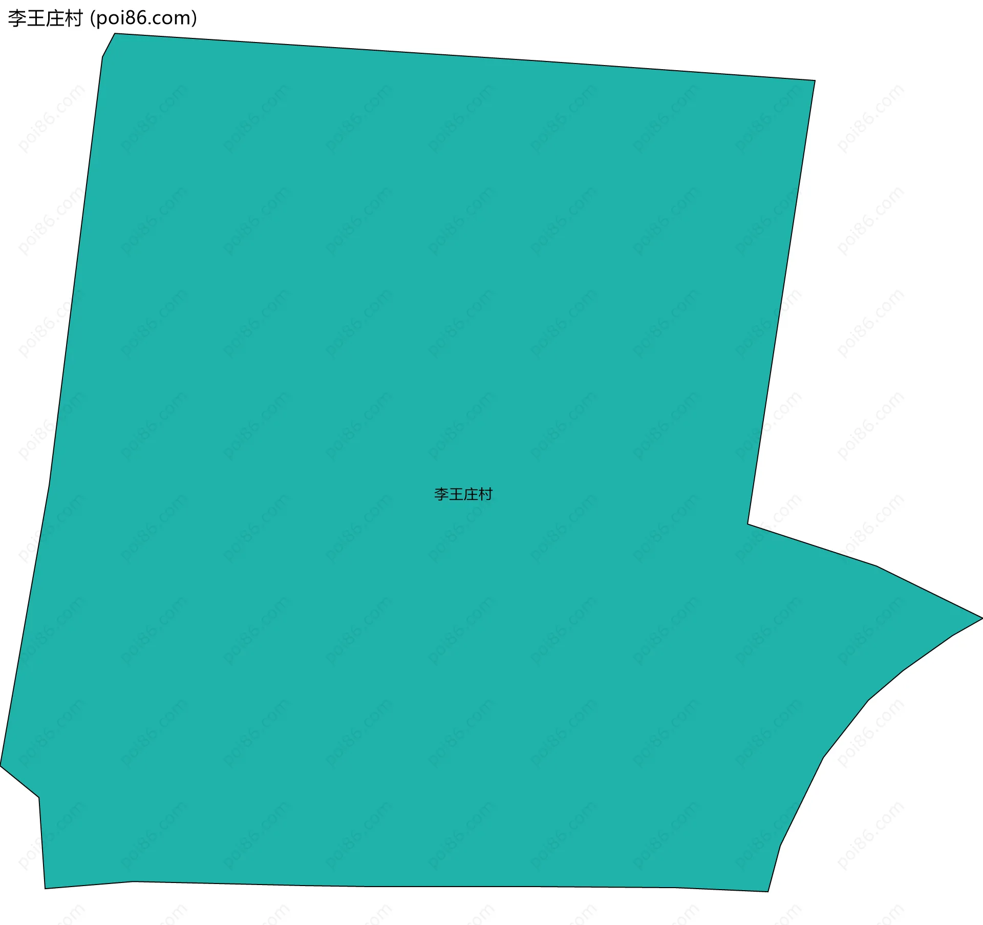 李王庄村边界地图