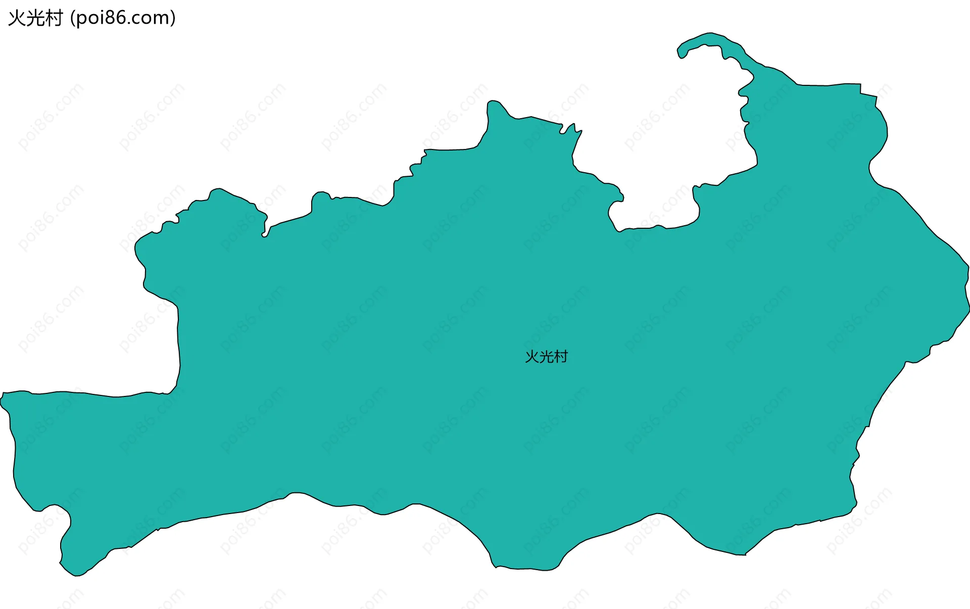 火光村边界地图