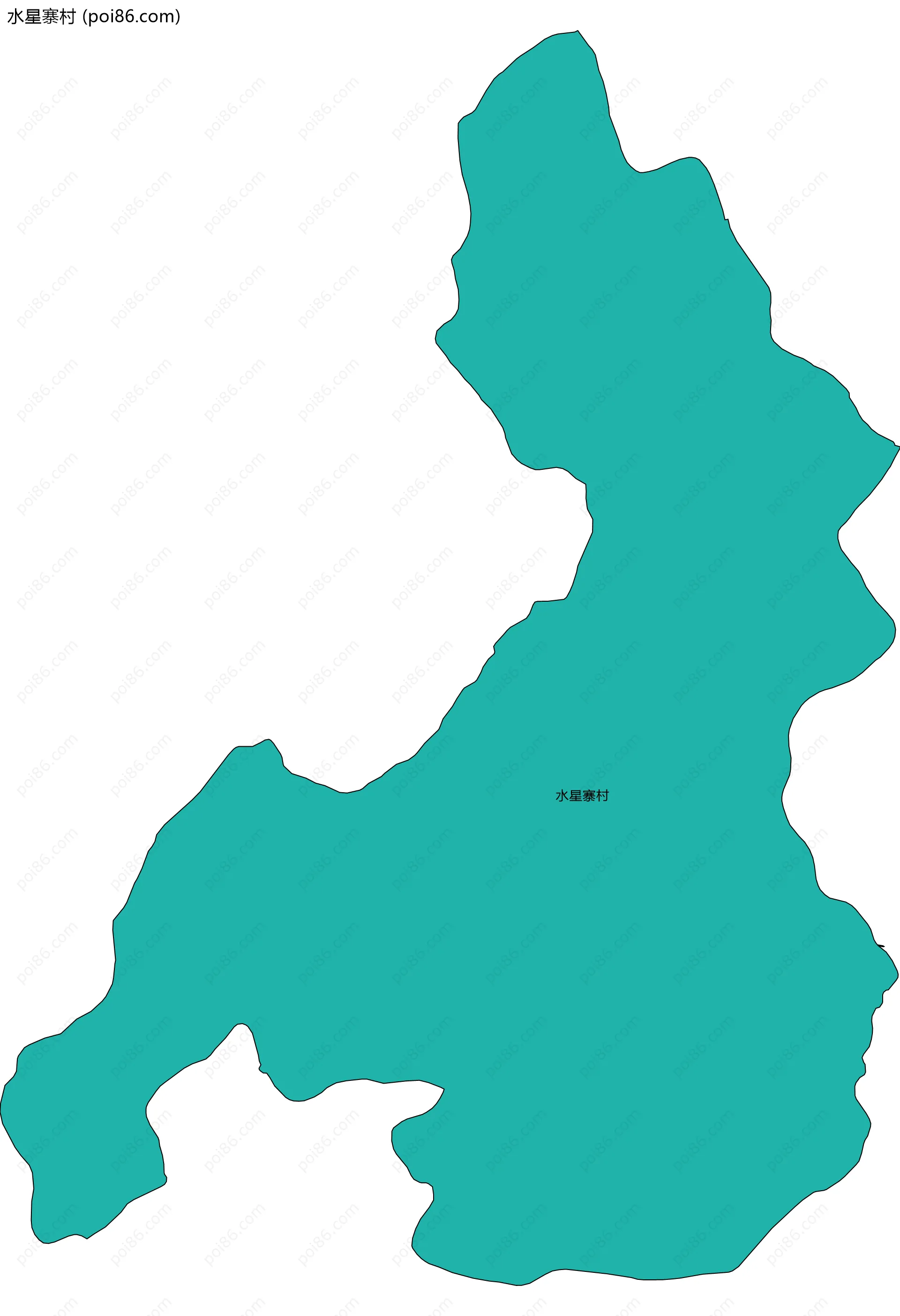 水星寨村边界地图