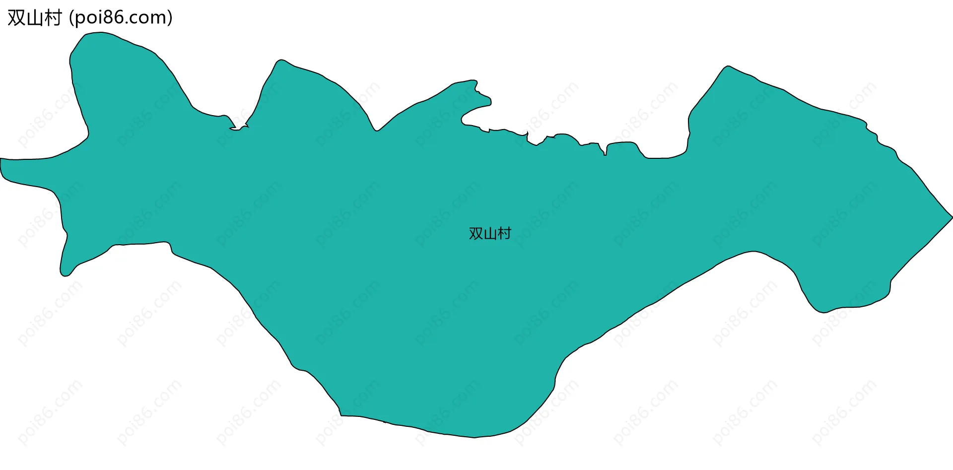双山村边界地图