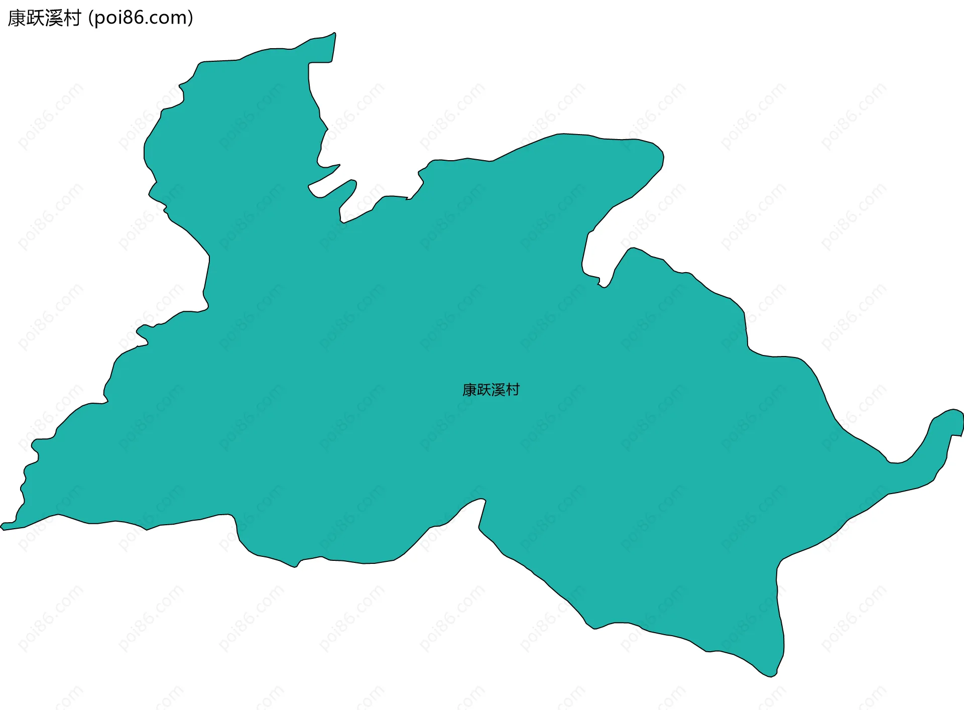 康跃溪村边界地图