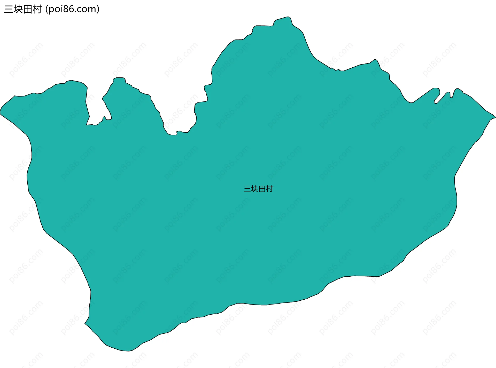 三块田村边界地图