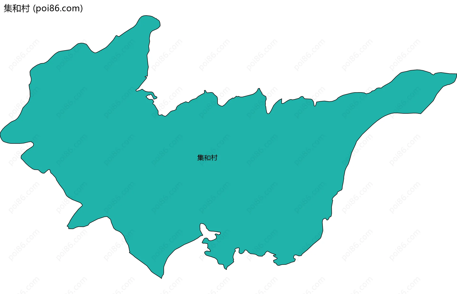集和村边界地图