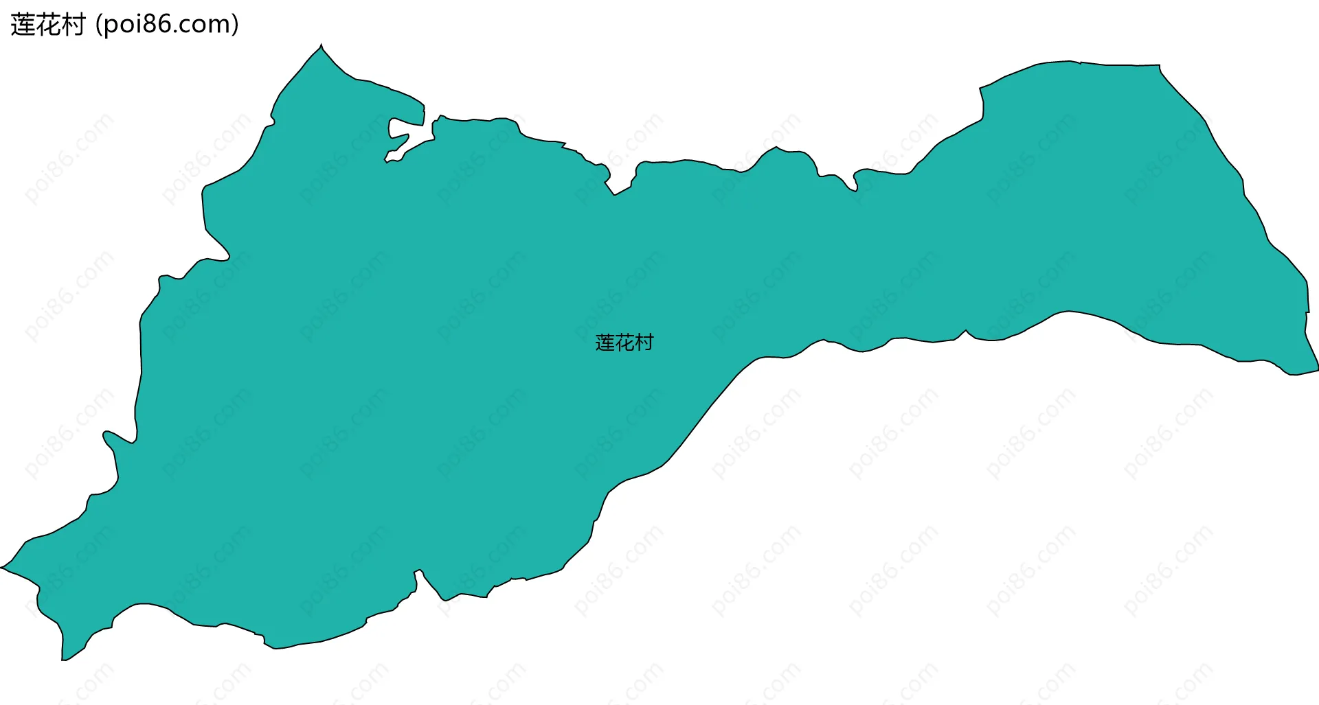 莲花村边界地图