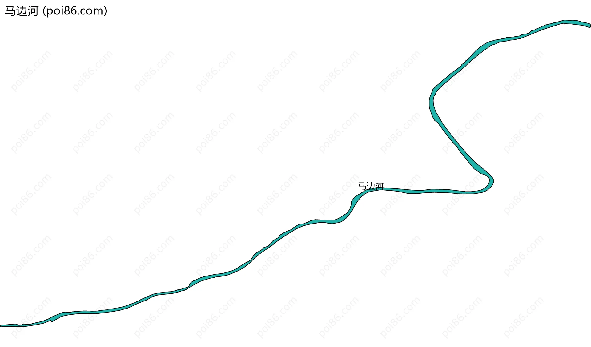 马边河边界地图