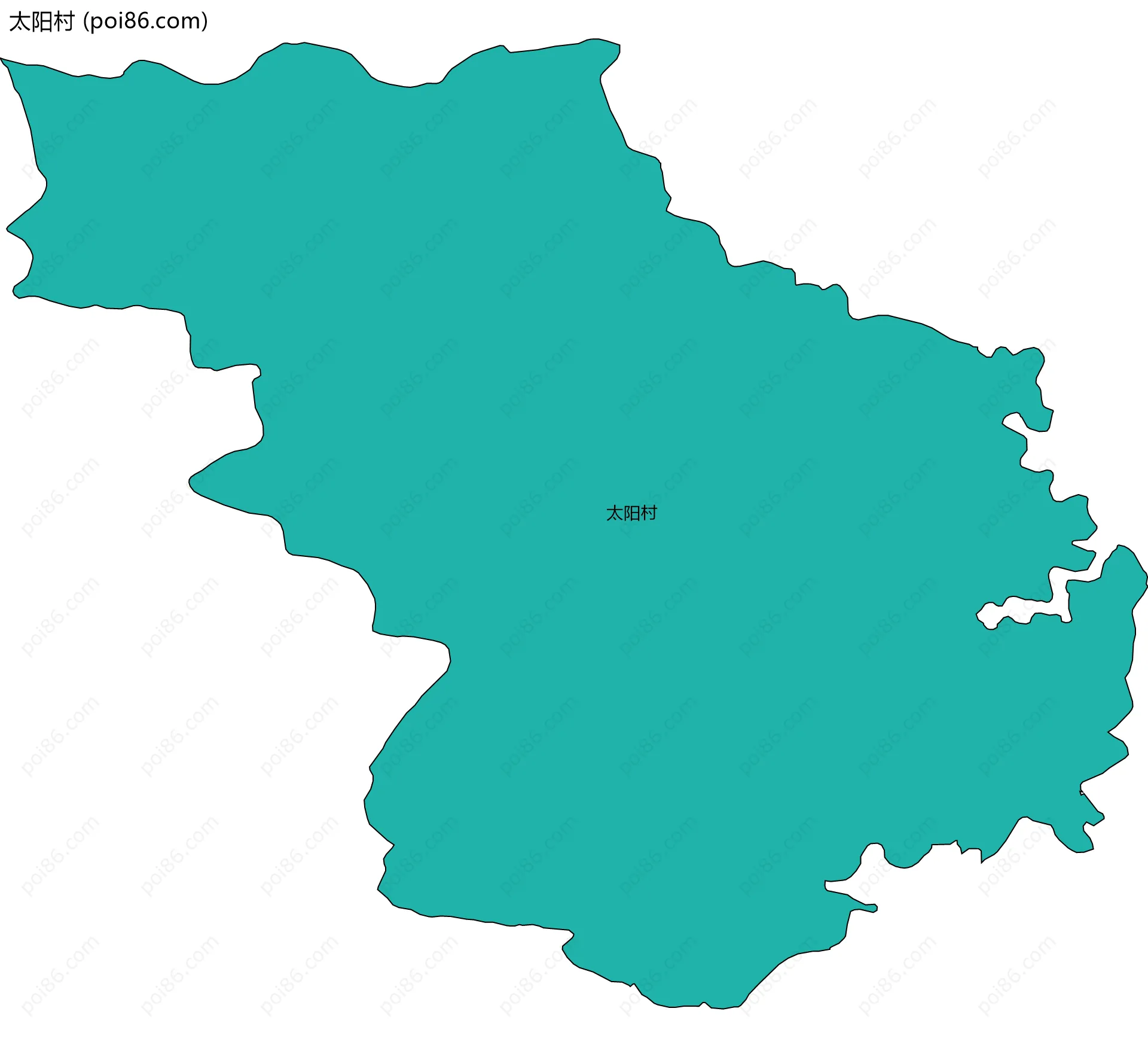 太阳村边界地图
