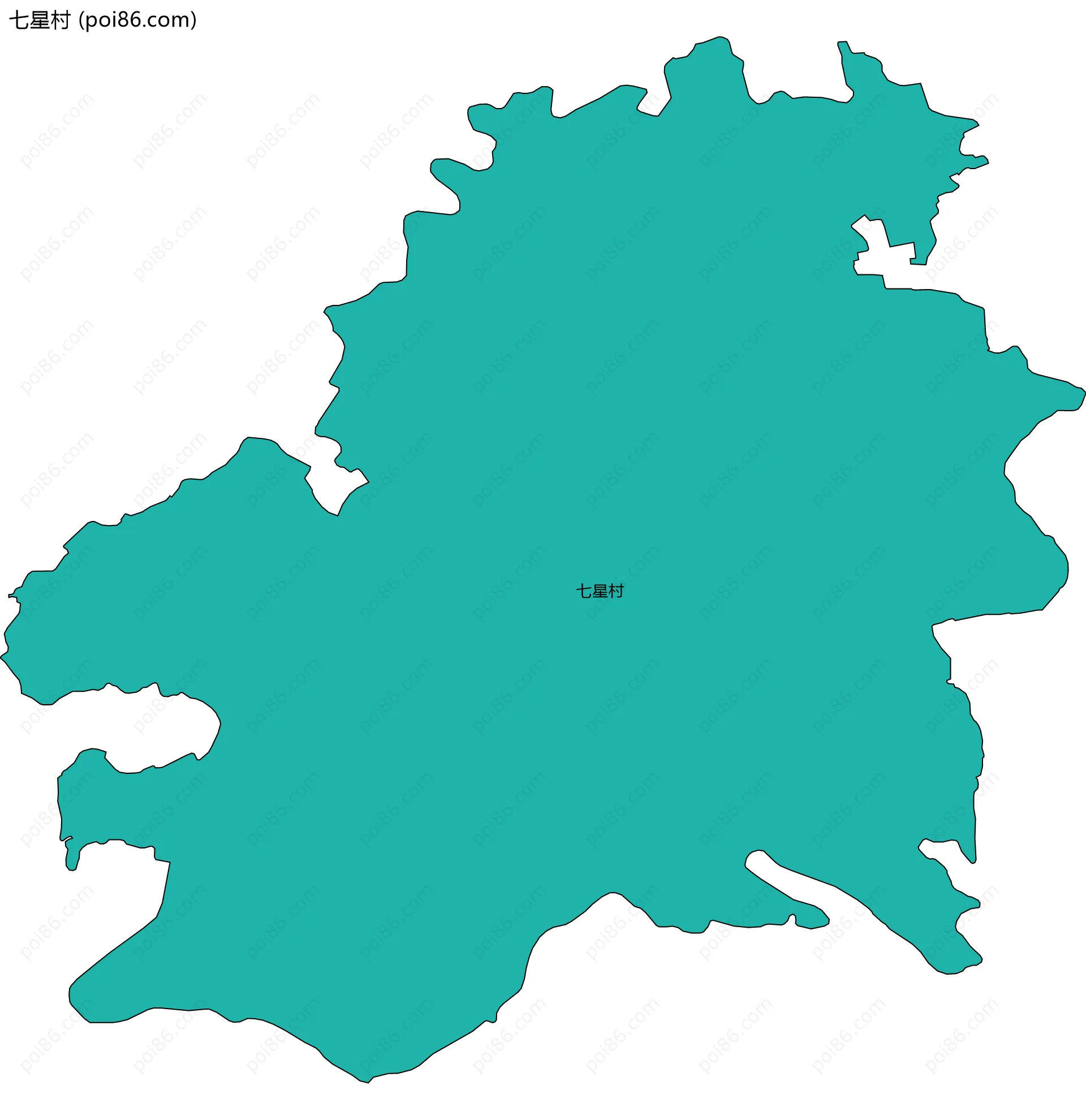 七星村边界地图