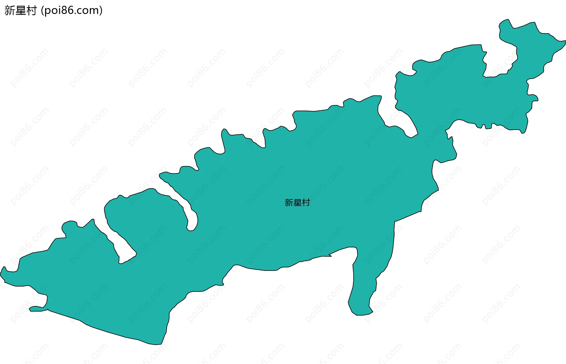 新星村边界地图