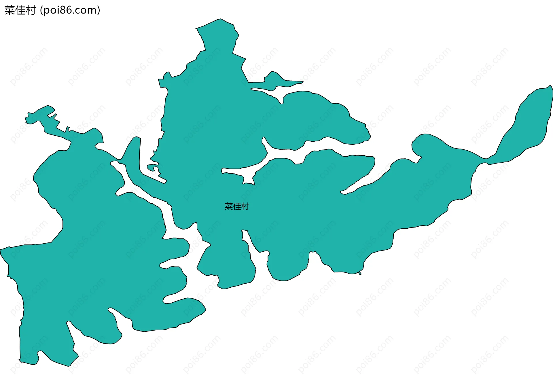菜佳村边界地图