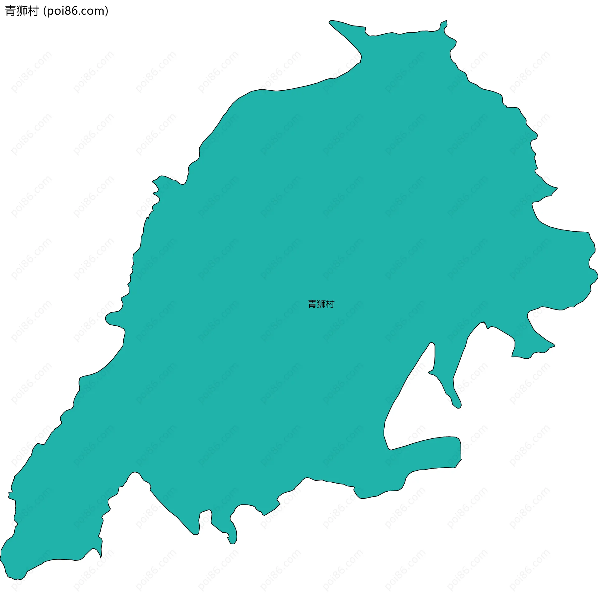 青狮村边界地图