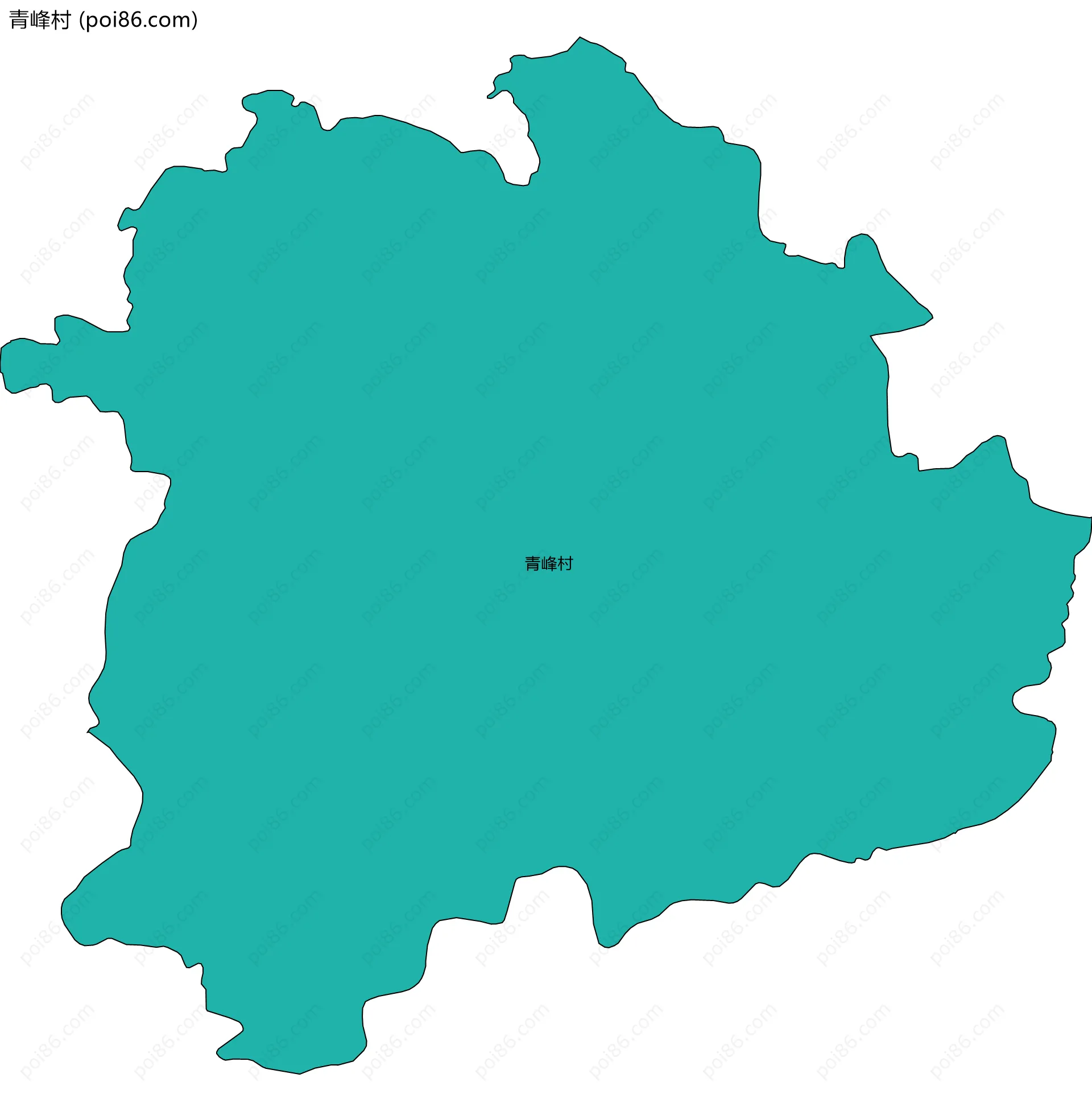 青峰村边界地图