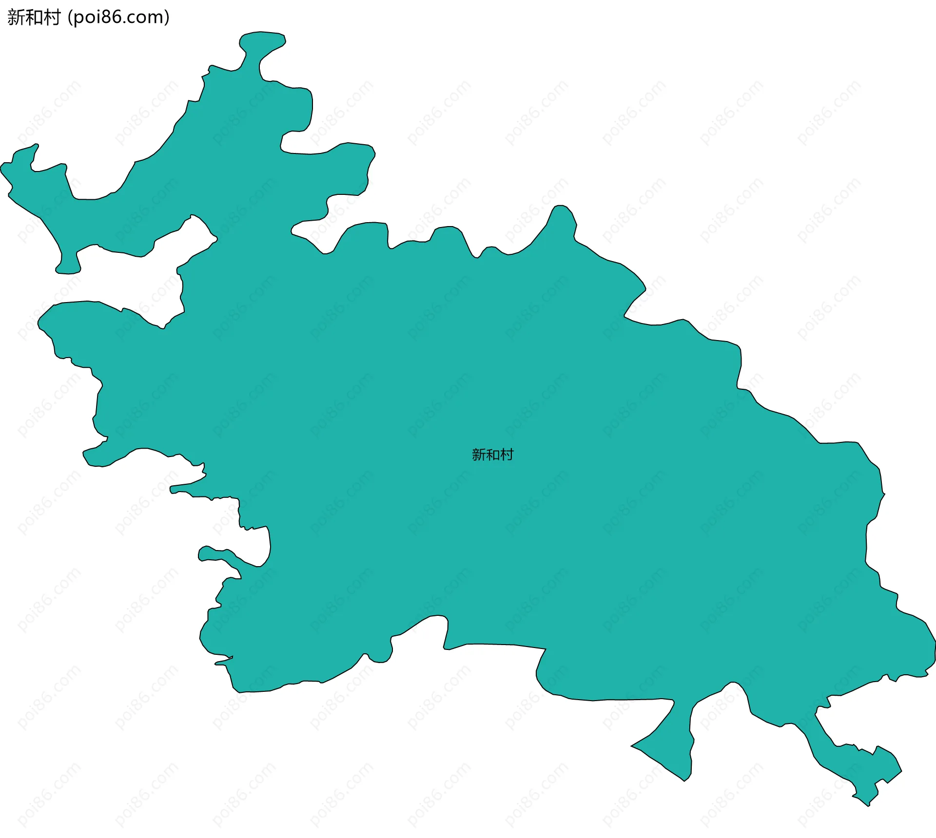 新和村边界地图