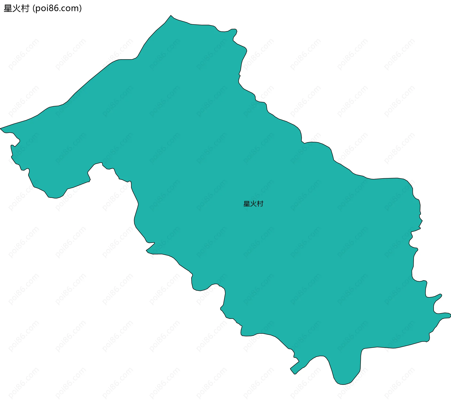 星火村边界地图