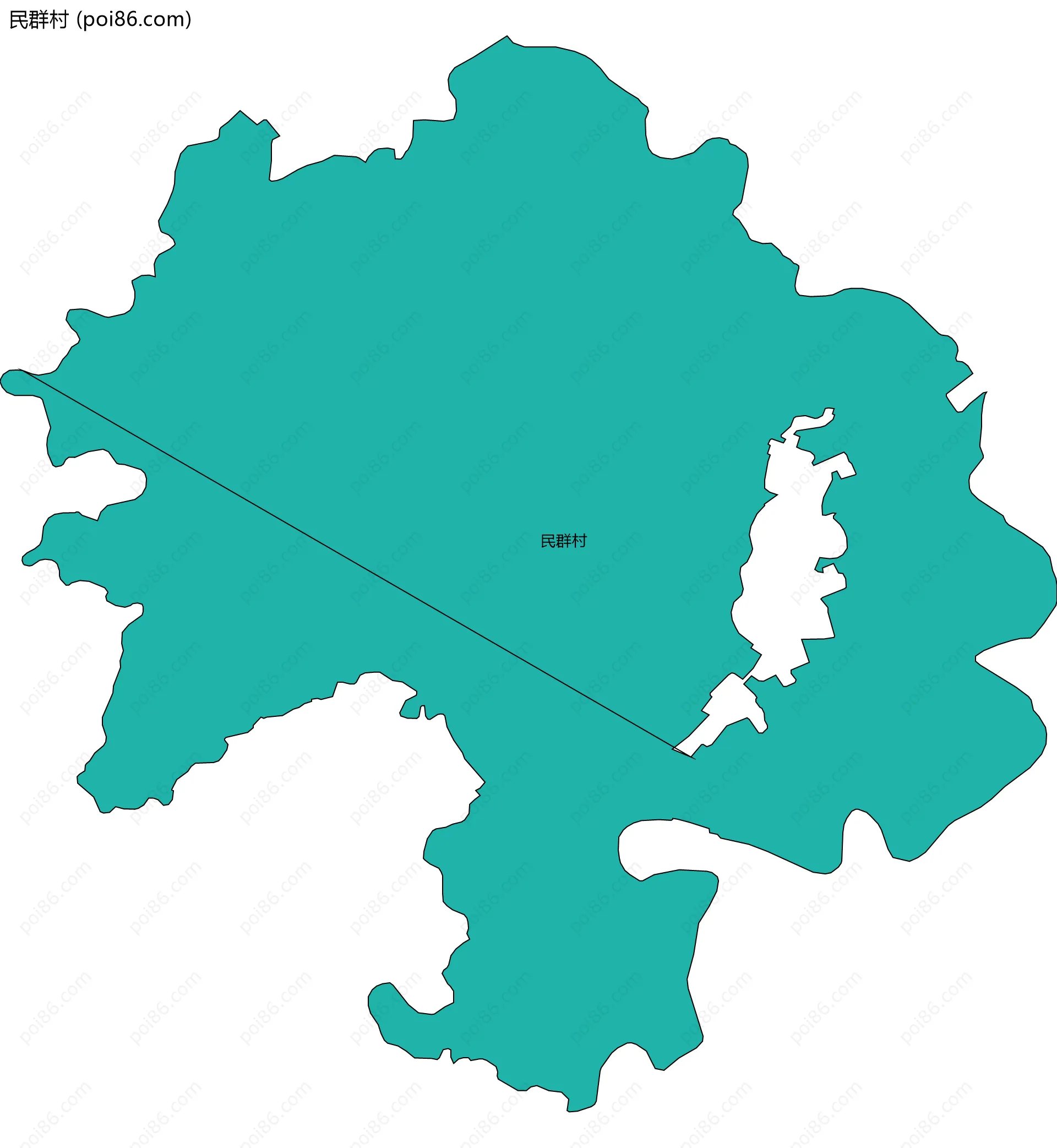 民群村边界地图
