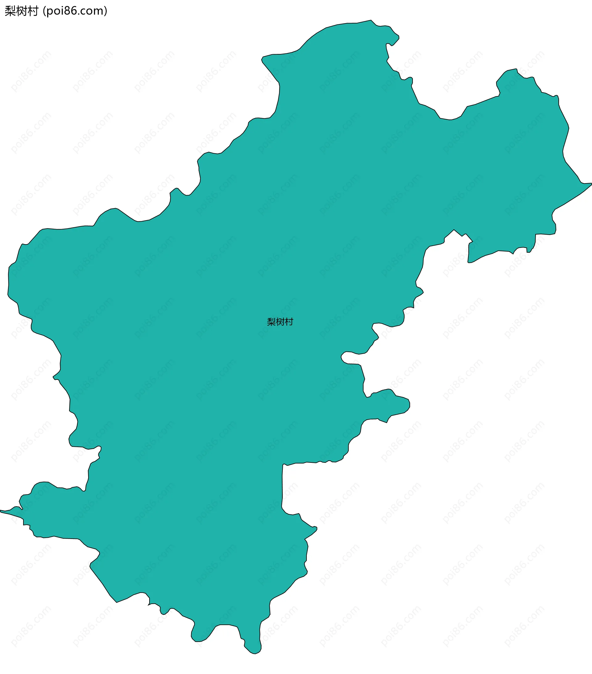 梨树村边界地图