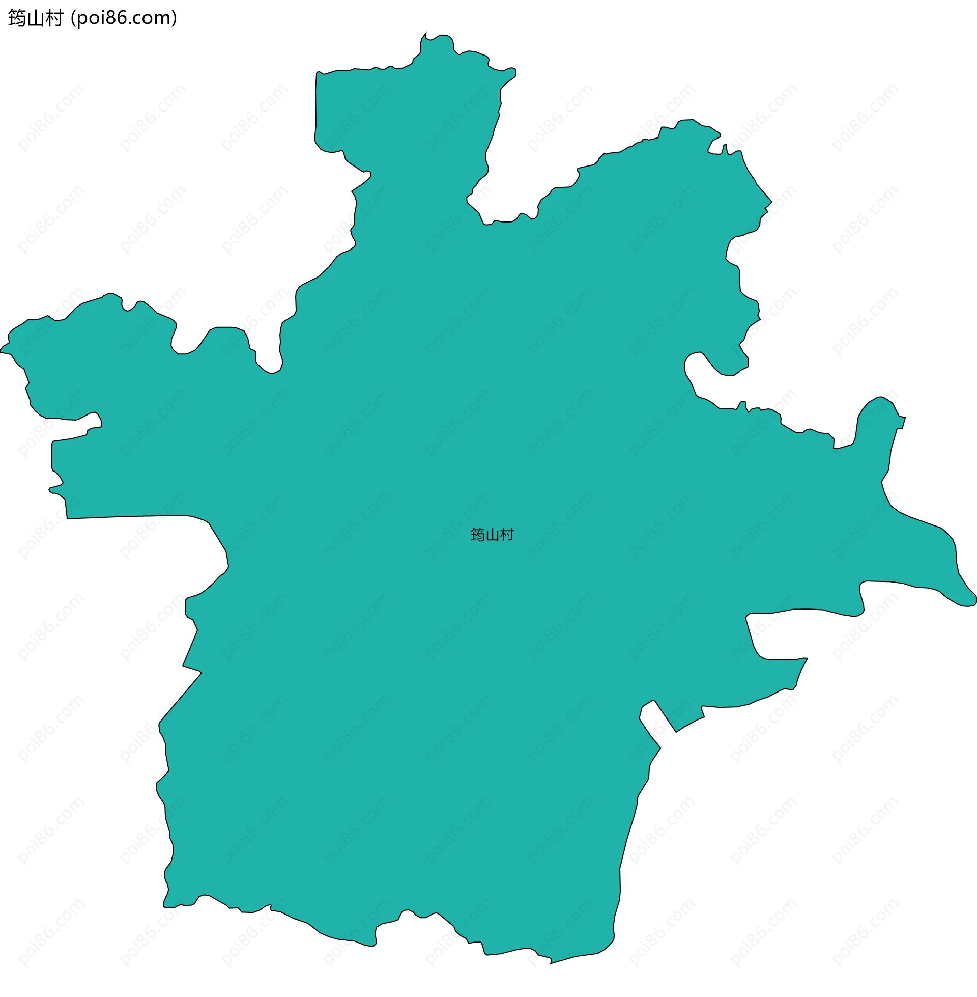 筠山村边界地图